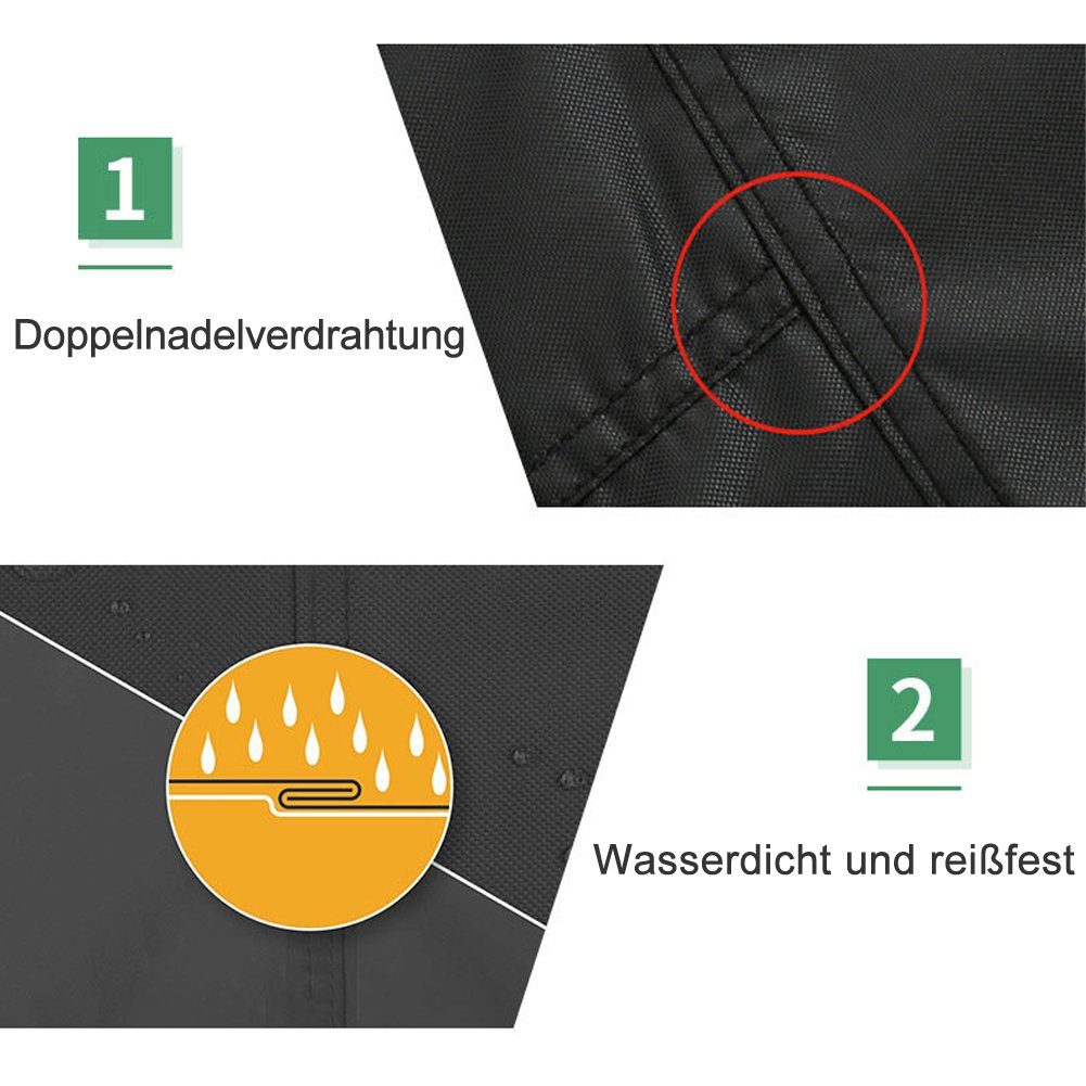 OSTWOLKE Gartenmöbel-Schutzhülle Garten Rund Möbel Abdeckung Abdeckplane Sc günstig online kaufen
