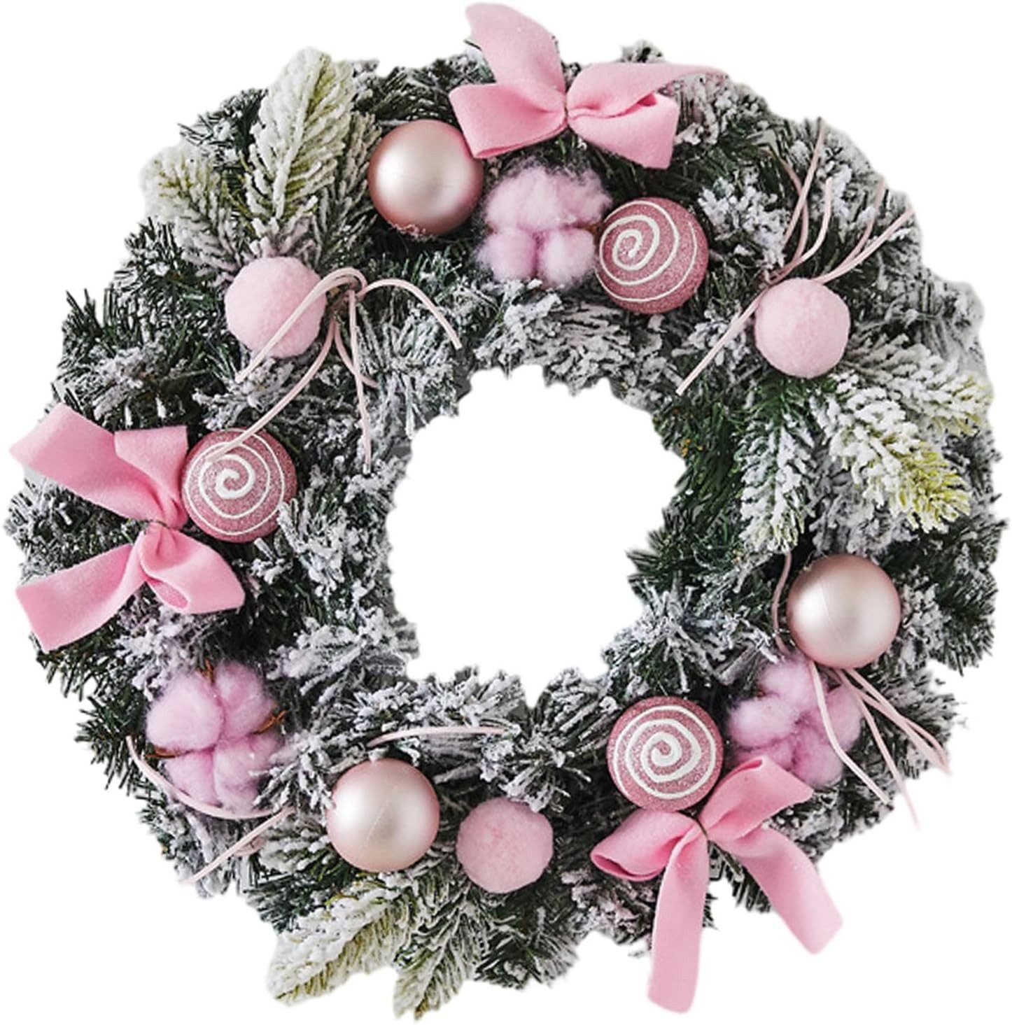 Bomiclss Dekokranz Weihnachts Türkranz Weihnachten - Adventskranz, Dekokranz ca. 30 cm - Weihnachtsdeko - Tischkranz - Weihnachtskranz