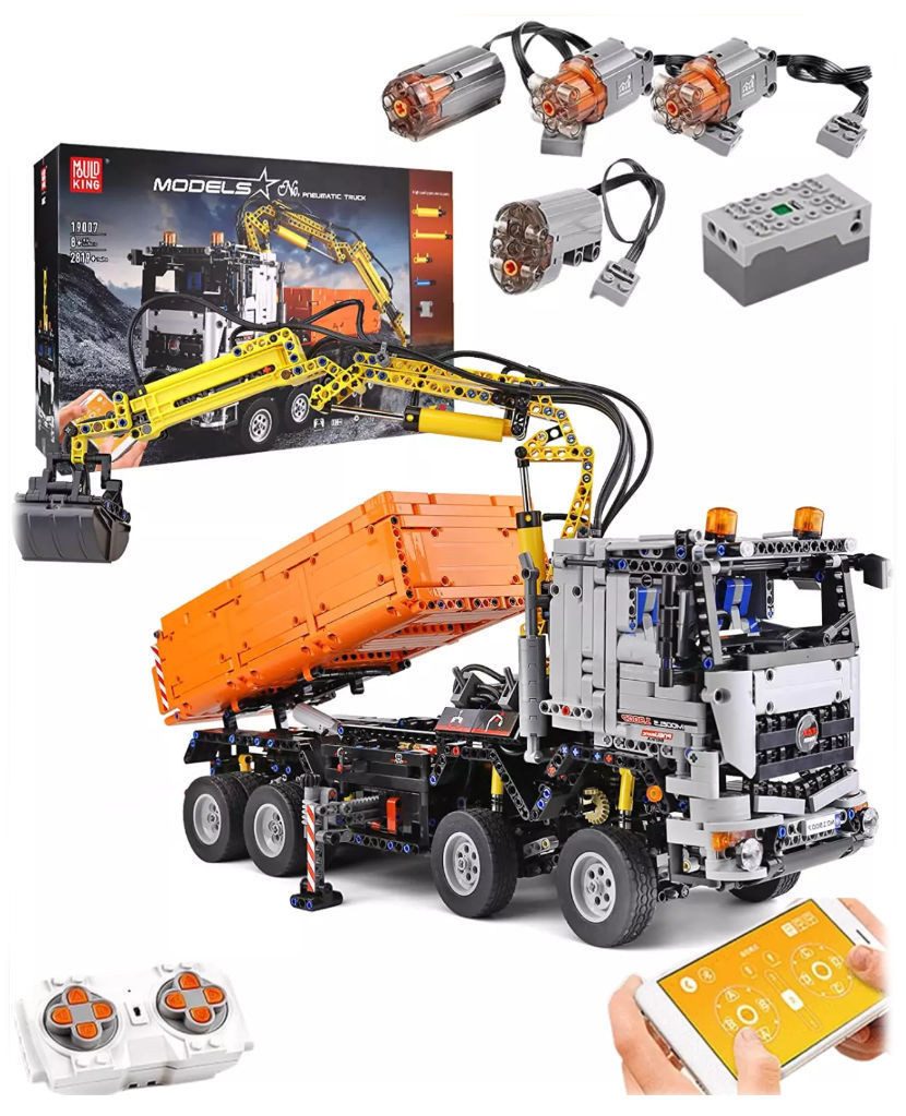 COIL RC-LKW aus Blöcken, Spielbausteine, Pneumatischer LKW, Spielbauklötze, günstig online kaufen