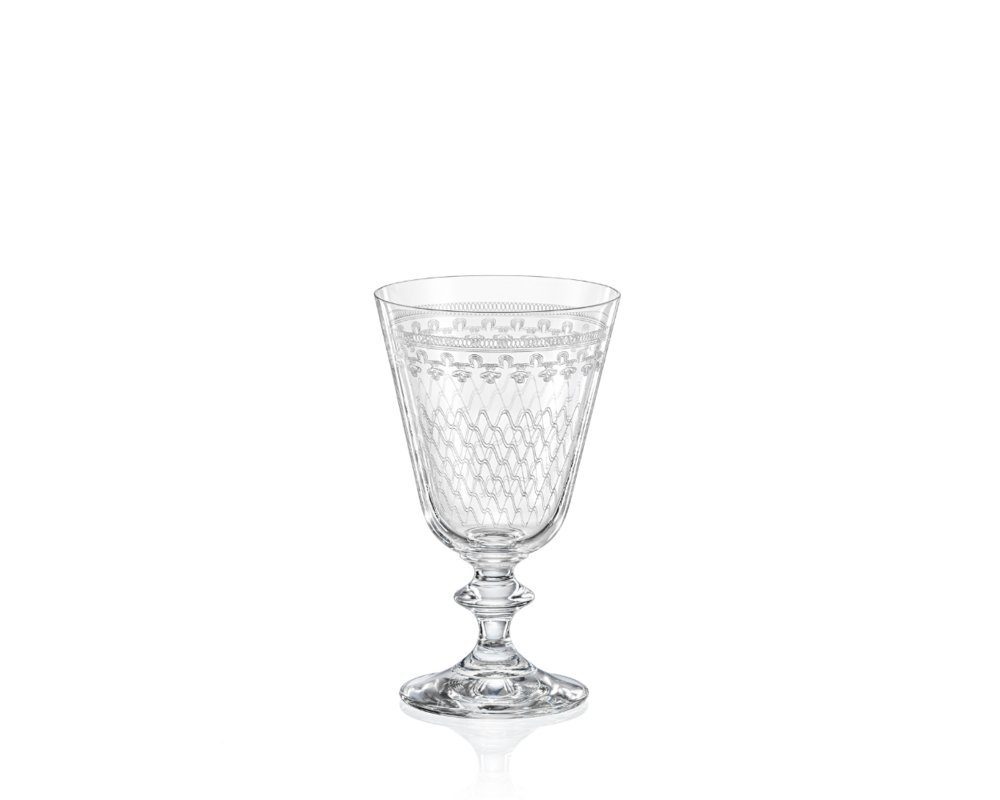 Crystalex Weißweinglas Weißweingläser Bella MADAME KAROLINKA Kristallglas 230 ml 6er Set, Kristallglas, Kristallglas, Bohemia