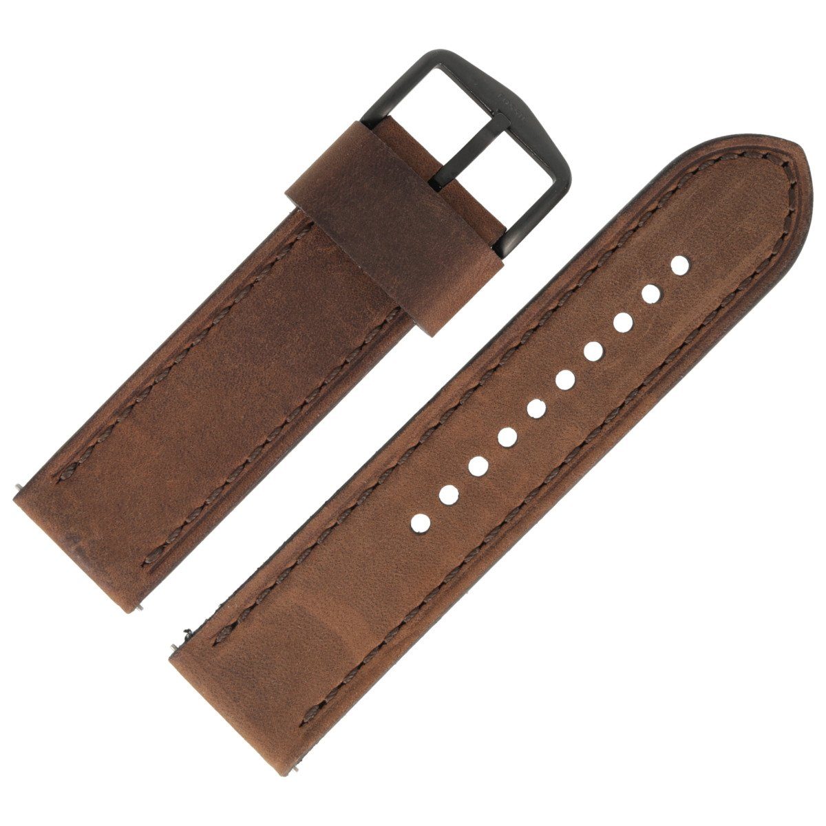 Fossil Uhrenarmband 24mm Leder Braun JR-1487 günstig online kaufen