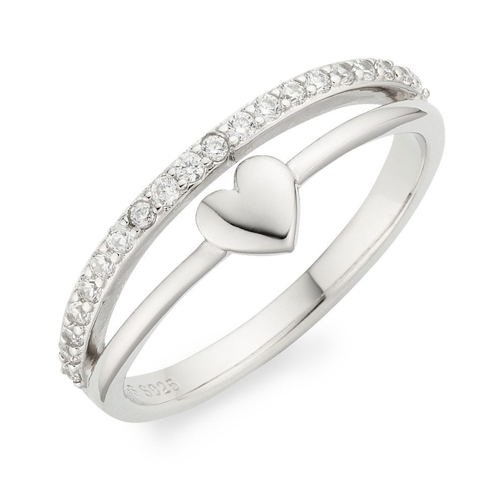 Aniston JEWELRY & WATCHES Fingerring Schmuck Geschenk Silbering mit Herzche günstig online kaufen