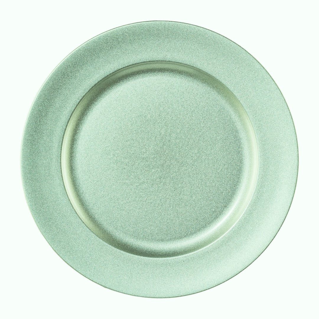Gasper Dekoteller Melamin TELLER rund "SHINING". Dekoteller metallic 25cm