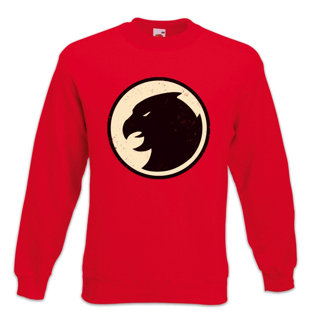 Urban Backwoods Sweatshirt The Big Hawkman Logo Sweatshirt Geek Superhero Triangle Bang Freak (1-tlg) TBBT Theory Roboter Nerd
