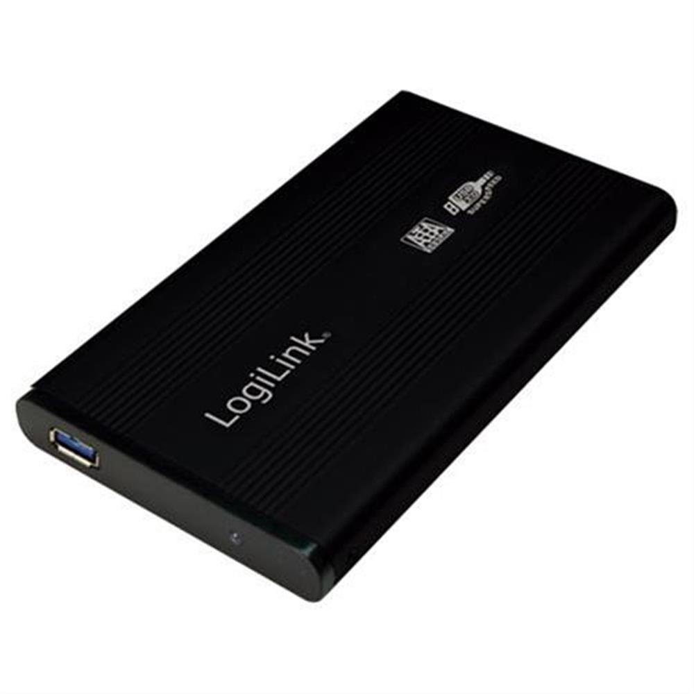 LogiLink Festplatten-Gehäuse UA0106, 2,5 Zoll Festplattengehäuse USB 3.0 SATA HDD Gehäuse Schwarz