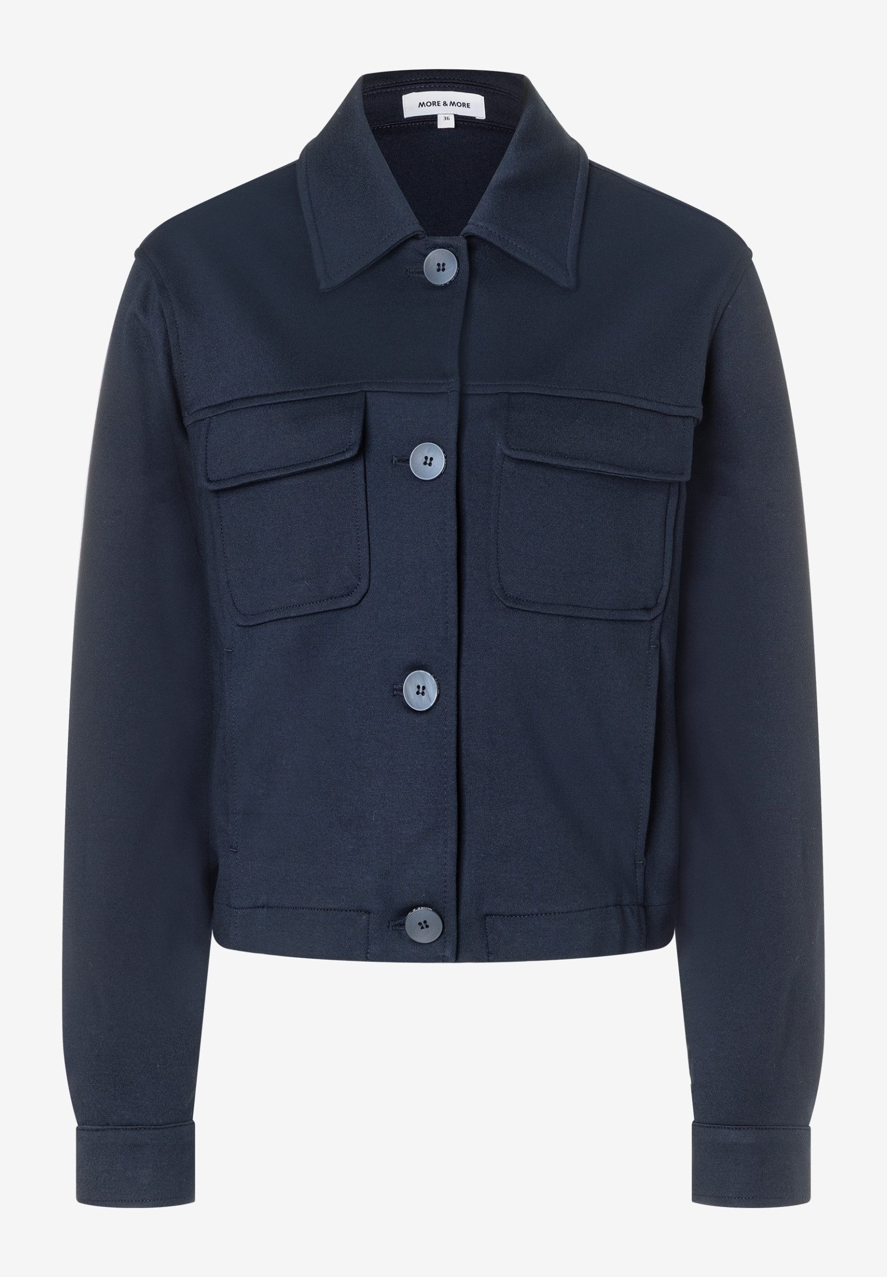MORE&MORE Kurzjacke Fashion Jersey Shirt günstig online kaufen