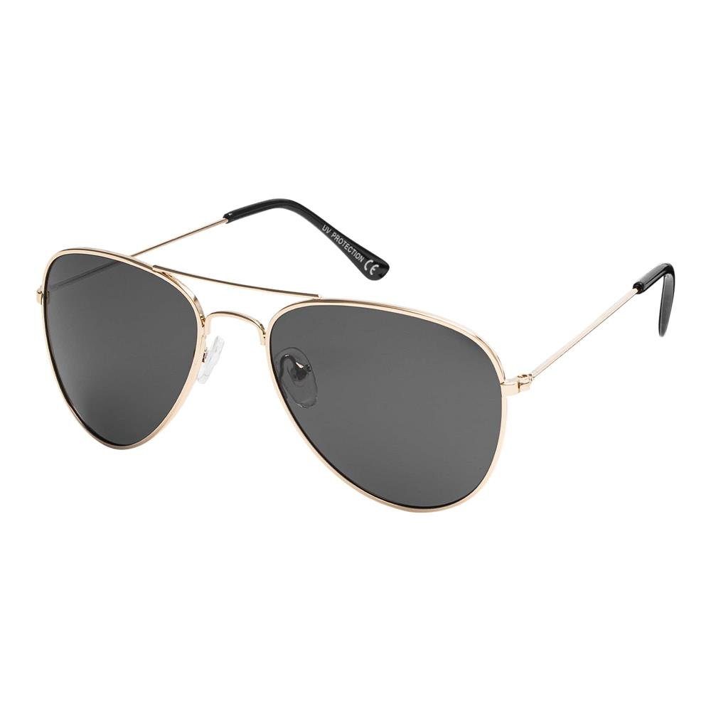 BEZLIT Eyewear Pilotenbrille Jungen Mädchen polarisierten Schwarz-Gold Designer mit (1-St) Kinder Linsen Sonnenbrille