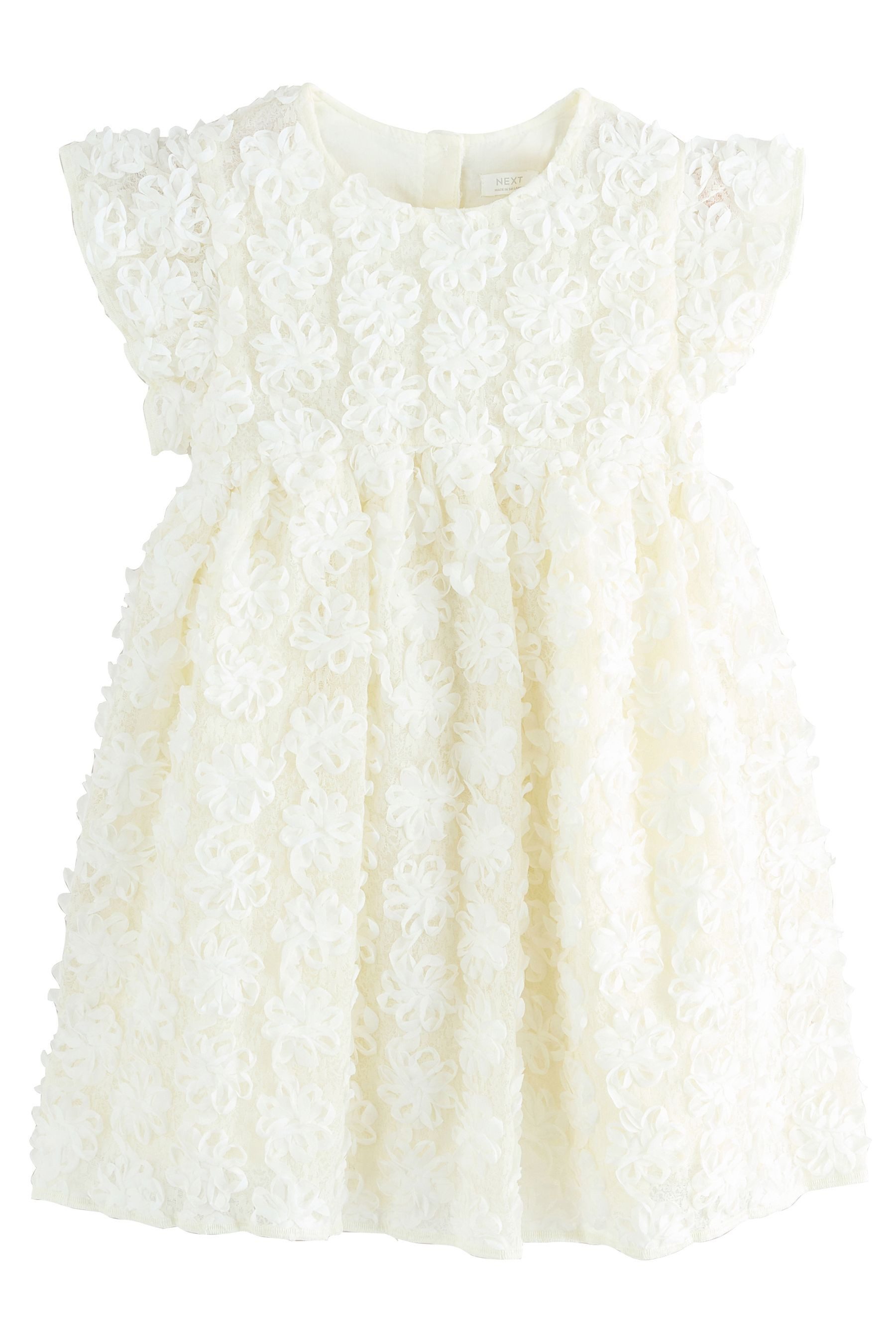 Next Partykleid Festliches Kleid mit plastischem Blumenmuster (1-tlg)