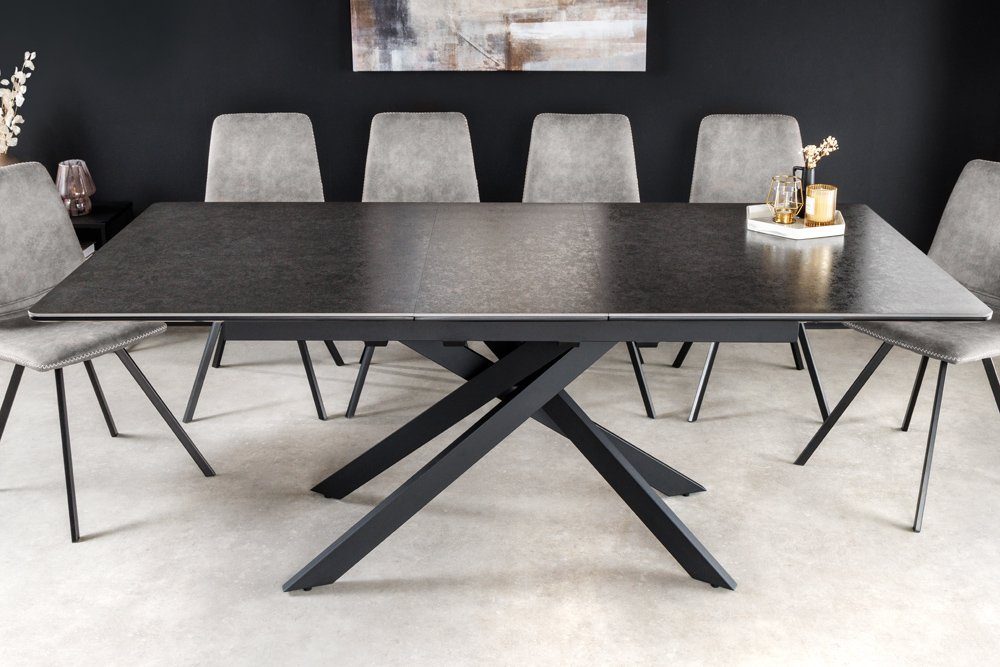riess-ambiente Esstisch ALPINE 160-200cm anthrazit / günstig online kaufen