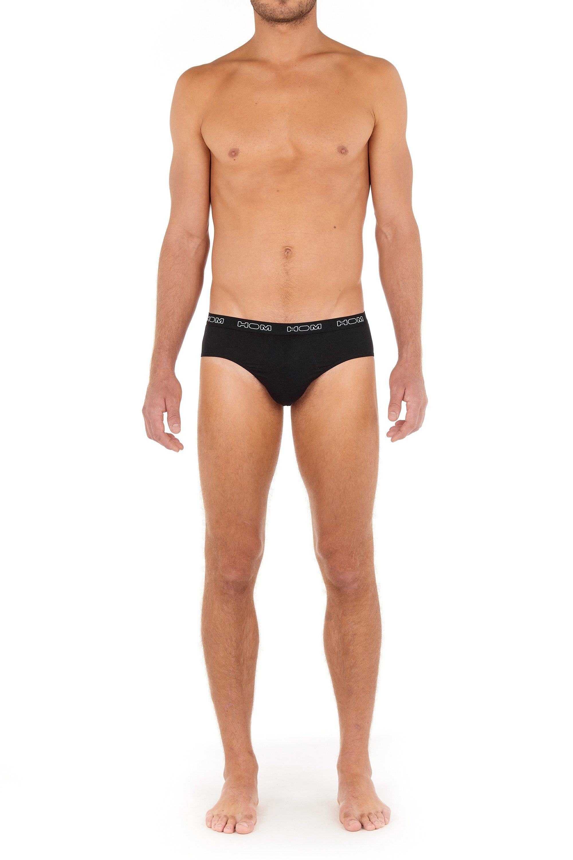Hom Slip Boxerlines 2 (3er Pack) bequem, weich, eng, elastisch, basic, Logobund, Baumwollmix