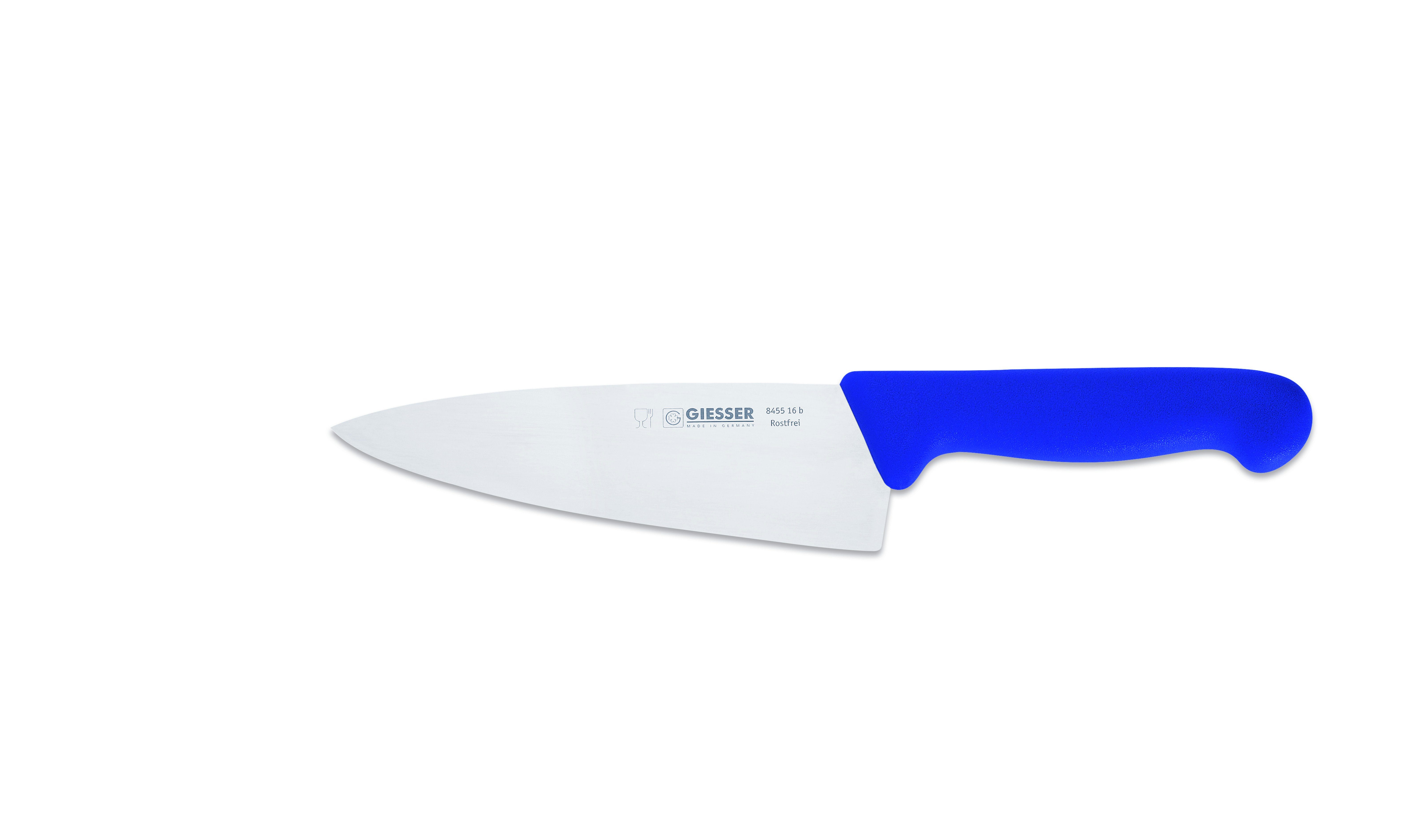 Giesser Handabzug, Kochmesser jede 8455, blau Küchenmesser scharf, Küche Messer Form, Ideal Rostfrei, für breite breit