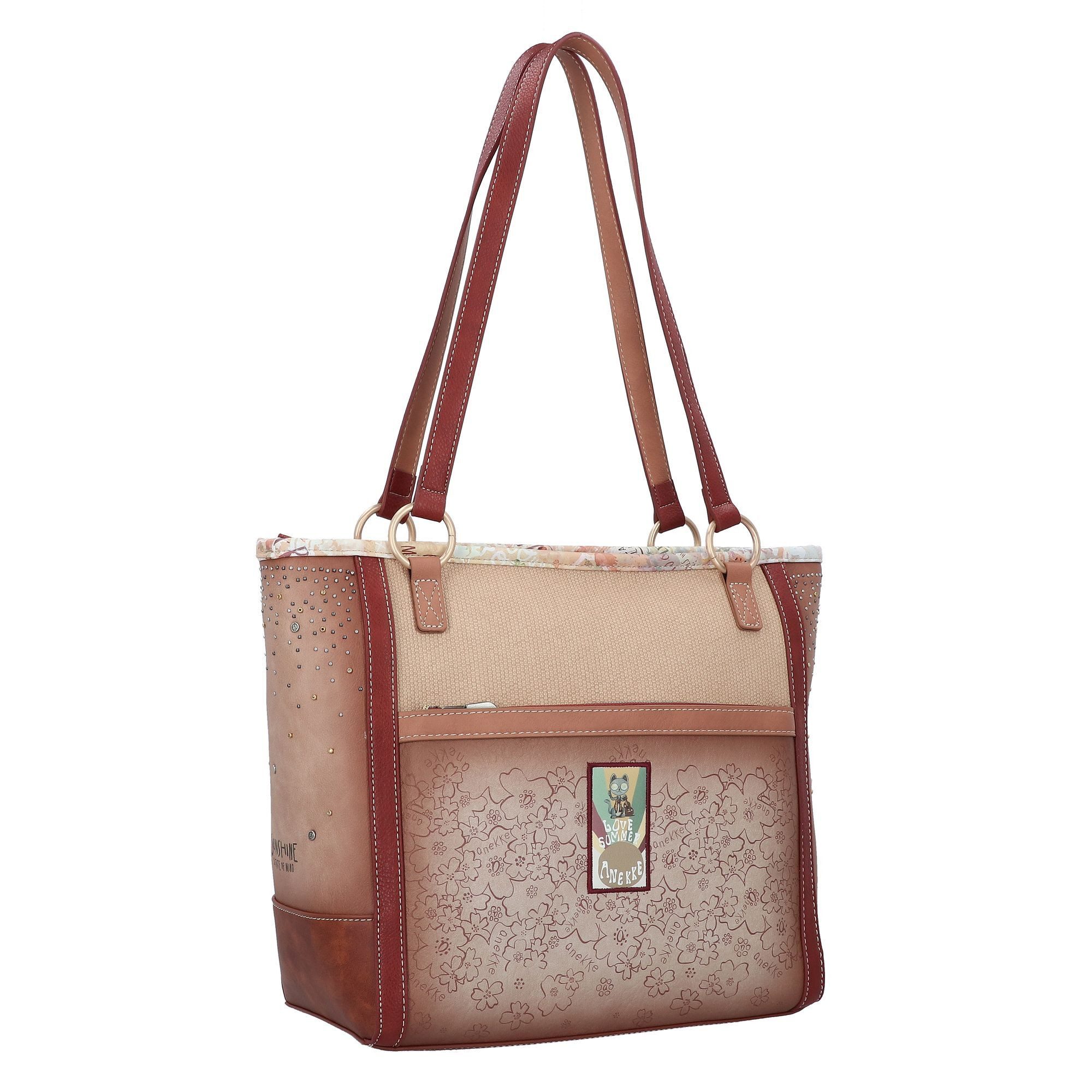 Anekke Schultertasche Flower, Polyurethan günstig online kaufen