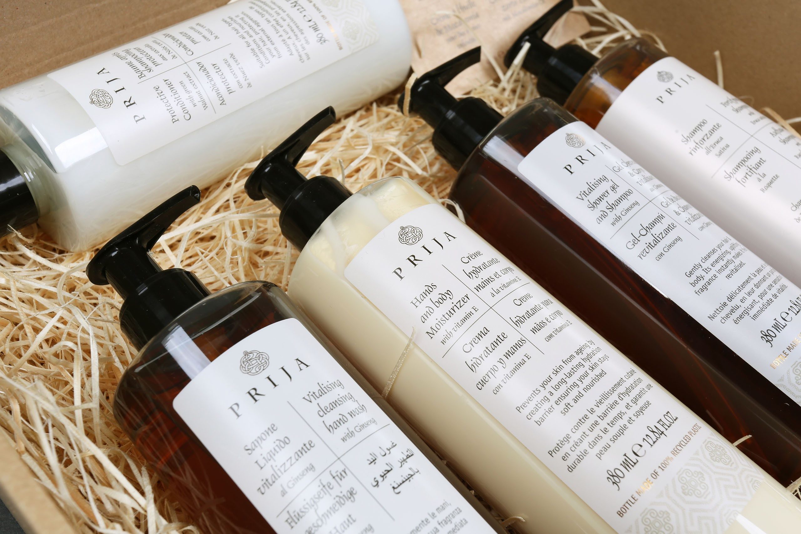 PRIJA Körperpflegemittel Prija Geschenkset: 5x380ml + Handcreme 4ml FREE