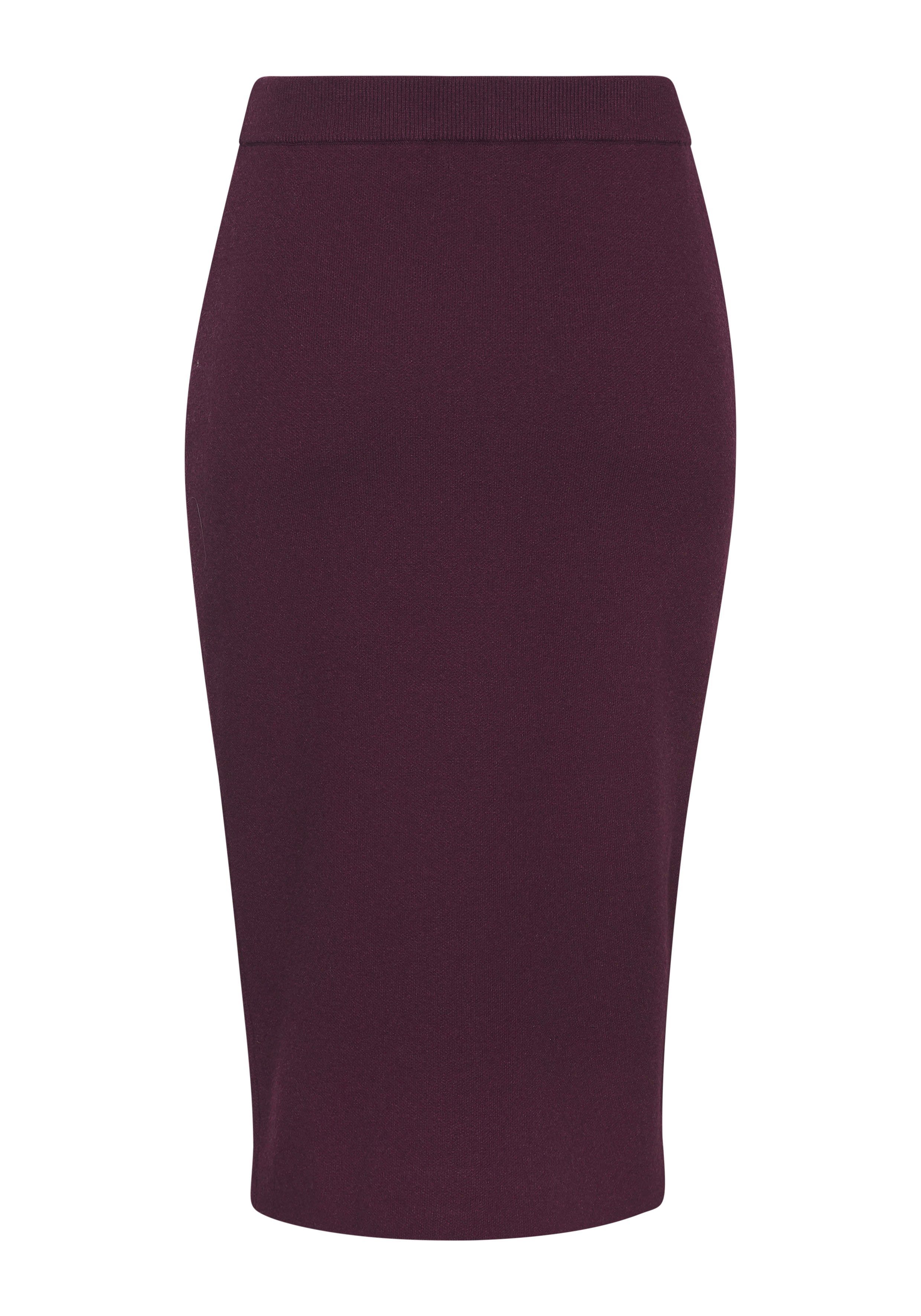 LASCANA Strickrock mit elastischem Bund in Midilänge bequemer Midirock aus weichem Strick, Herbstrock mit schmaler Form