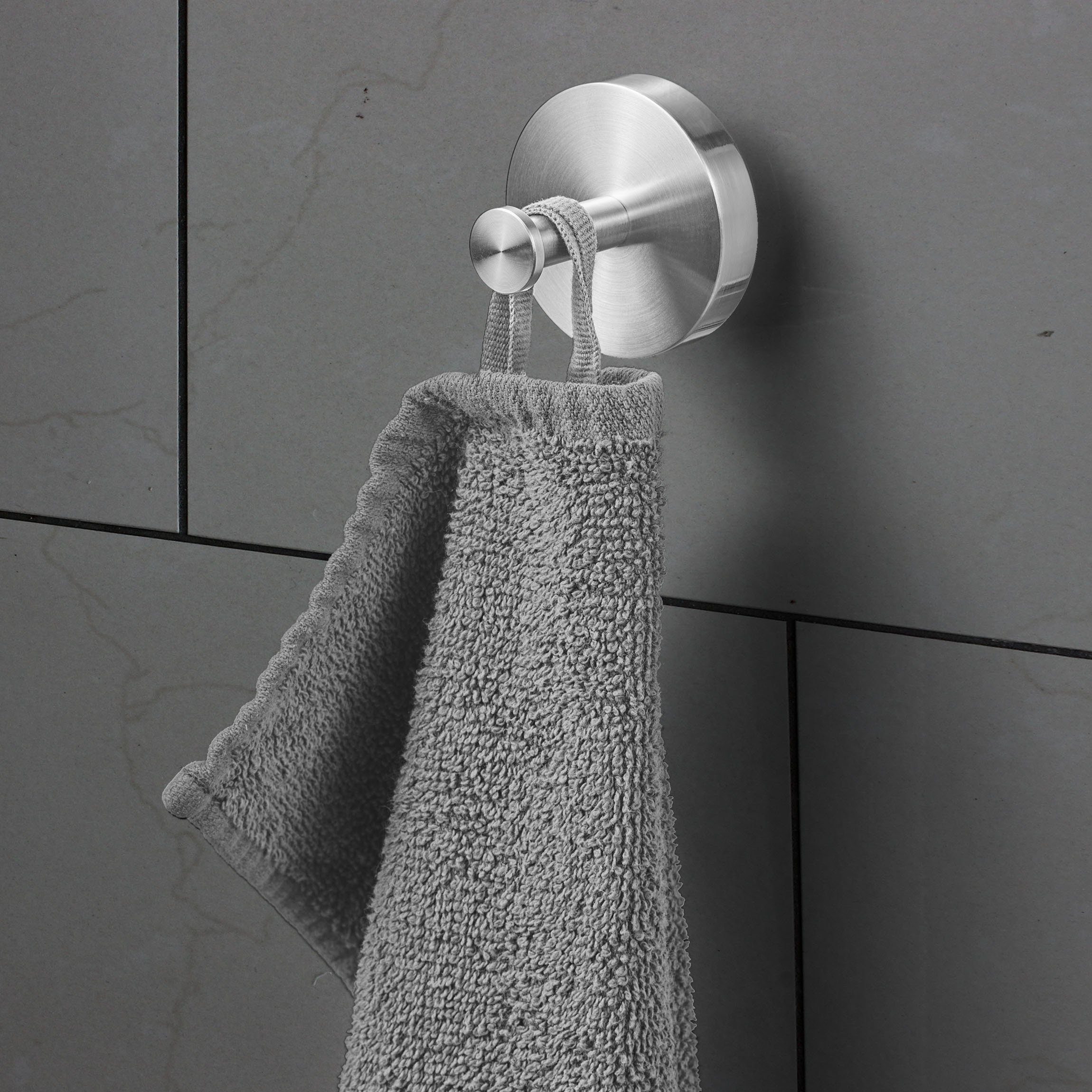 Luxus Doppelhandtuchhalter Amare 2er-Set Bath Handtuchhaken Handtuchhalter Silber