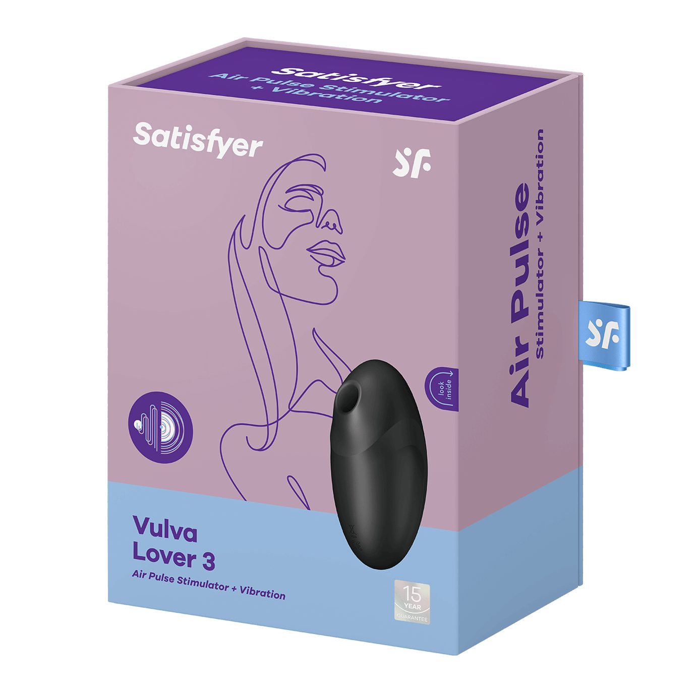 Satisfyer Klitoris-Stimulator Satisfyer 3' (11 schwarz cm), 'Vulva Lover Druckwellenvibrator (1-tlg)