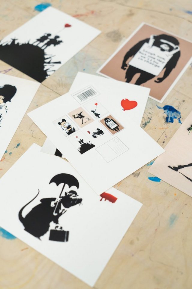 Thumbnail - AvantgART Postkarte Set 6er, Banksy Kunstdruck, Kunstkarten von Banksy