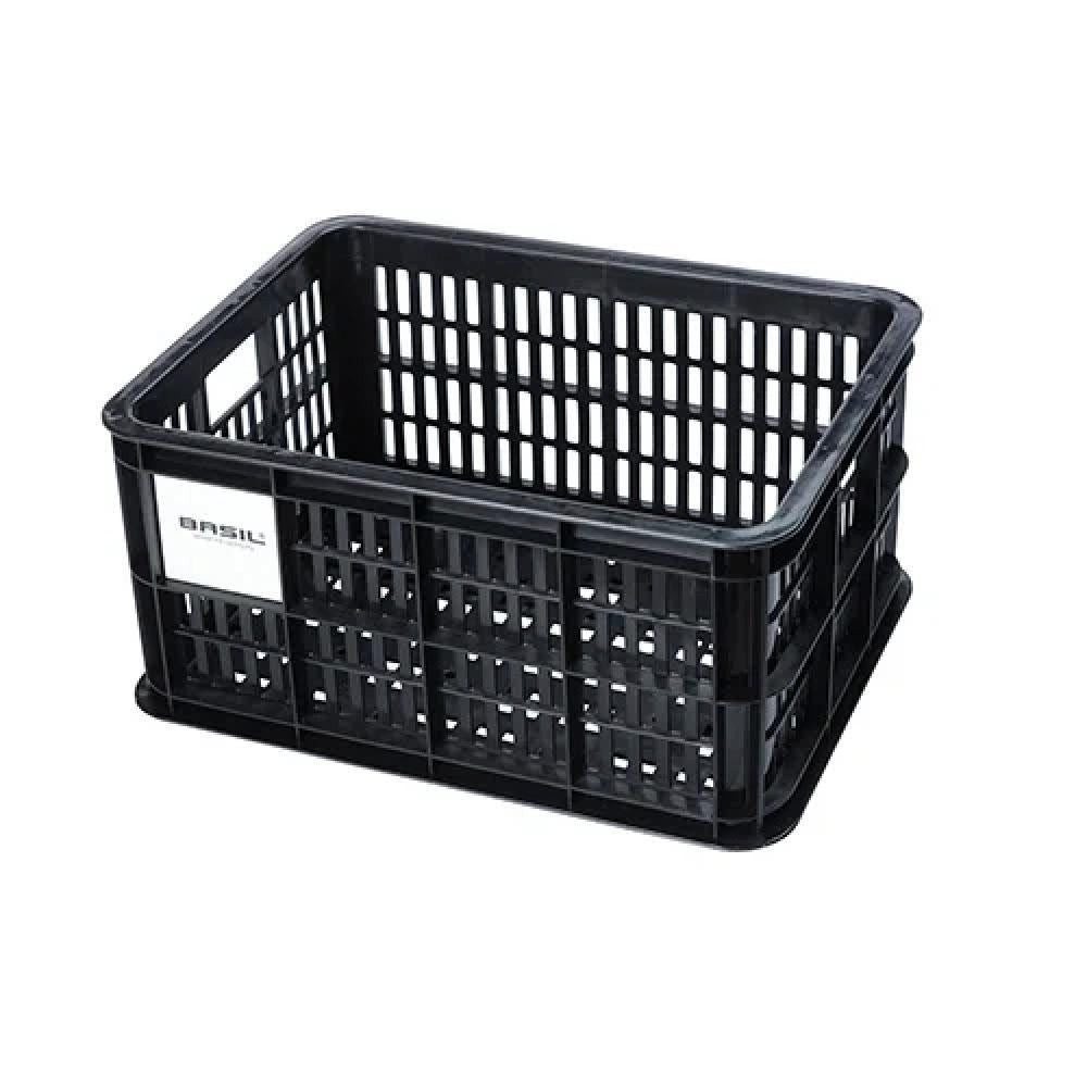 Basil Fahrradkorb Basil Crate S Fahrradkiste schwarz, 17,5 Liter, recycelter Kunststoff