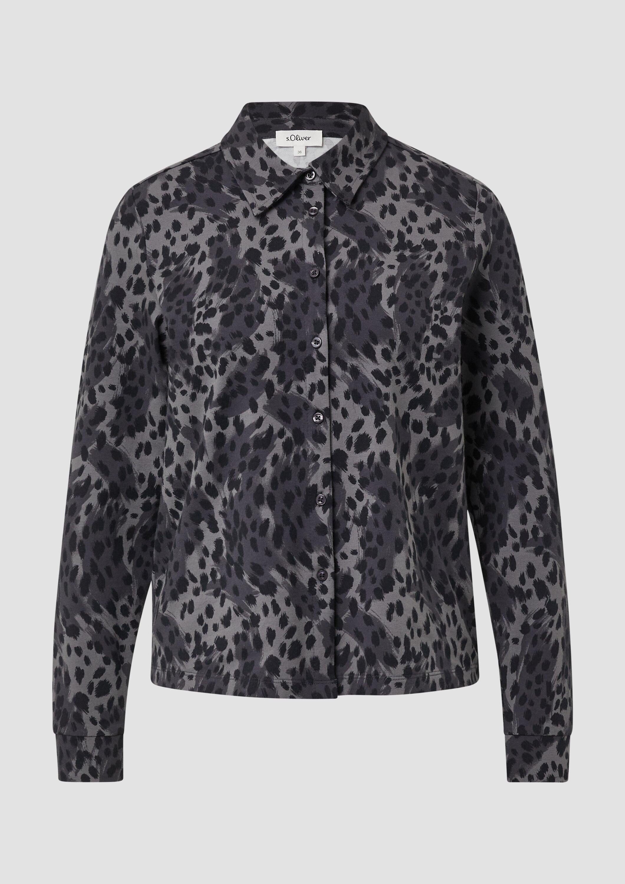 s.Oliver Langarmshirt T-Shirt Hemdbluse mit verlängertem günstig online kaufen