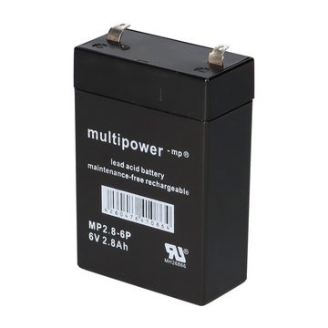 Multipower Multipower Blei-Akku MP2,8-6P Pb 6V / 2,8Ah Bleiakkus
