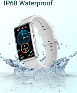 HUAKUA Smartwatch (1,47 Zoll, keine App, Kein Bluetooth, kein Telefon), Touchscreen Einfach Fitness Tracker Stoppuhr Wasserdicht Fitnessuhr