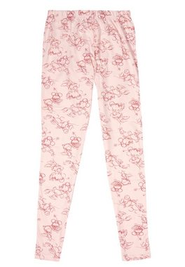 United Labels® Schlafanzug Disney Minnie Mouse Schlafanzug Damen Pyjama Set Langarm Pink/Rosa