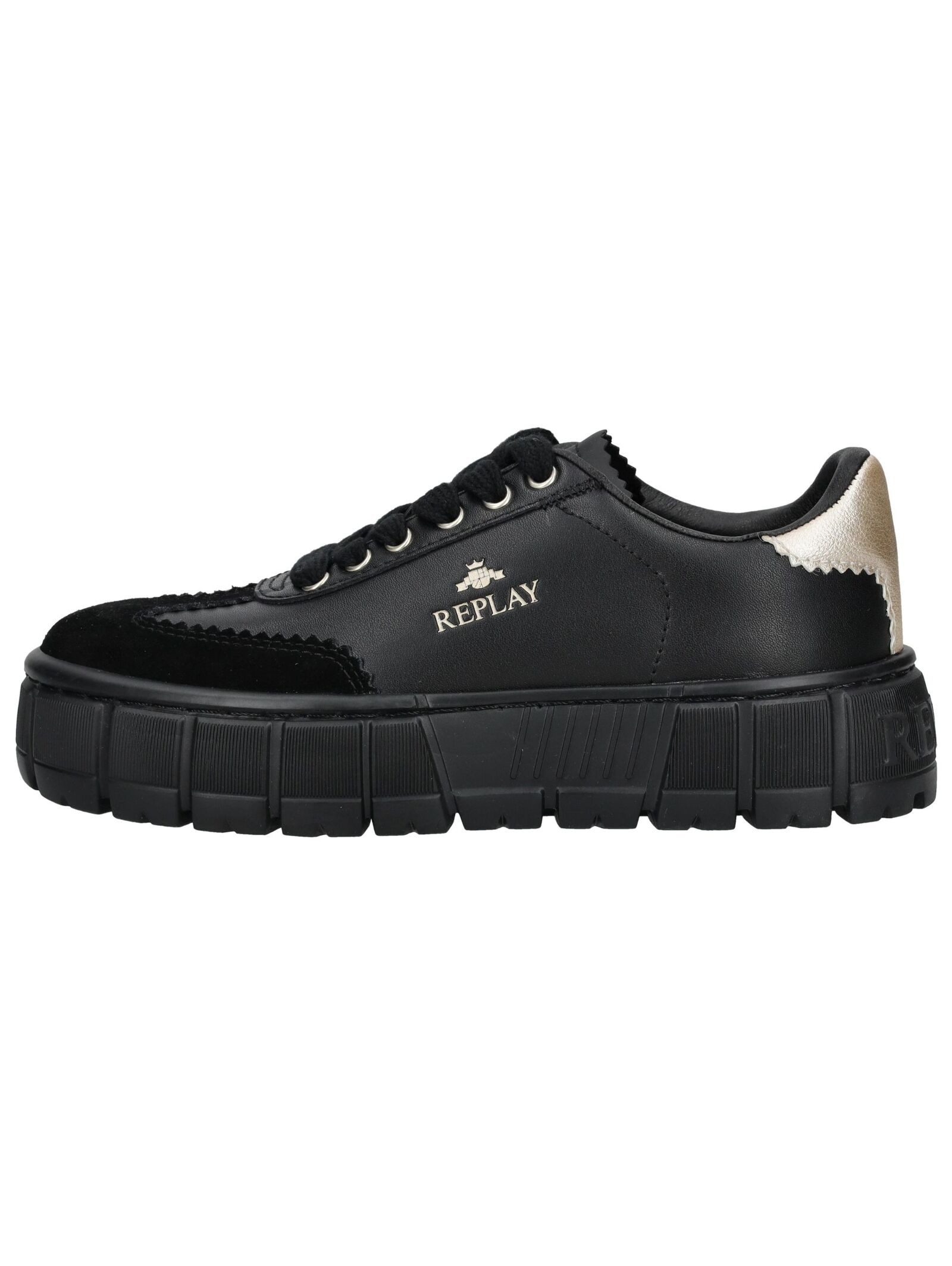 Replay Replay Sneaker Leder/Textil Sneaker, Absatzform: Plateau
