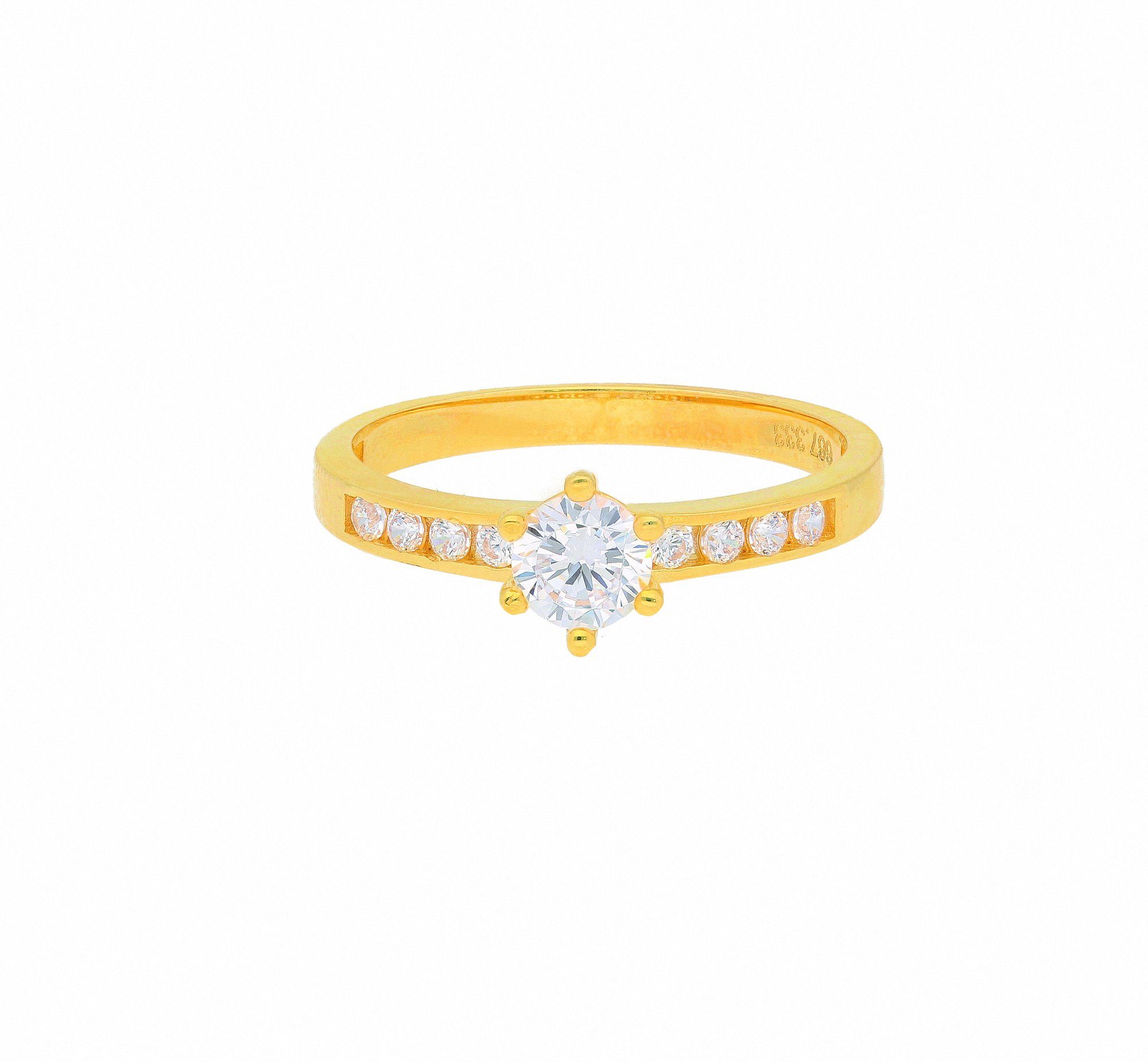 Solitärring Solitärring 333 Gold (8K) mit Zirkonia