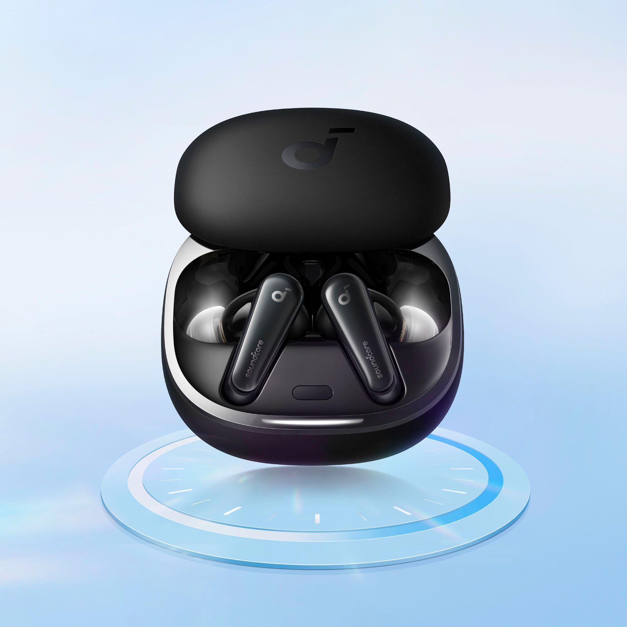 Anker Soundcore Liberty 4 Bluetooth) Noise Multi-Point-Verbindung, Cancelling In-Ear-Kopfhörer Freisprechfunktion, Transparenzmodus, (ANC), (Active Siri, kompatibel Siri, Hi-Res, mit