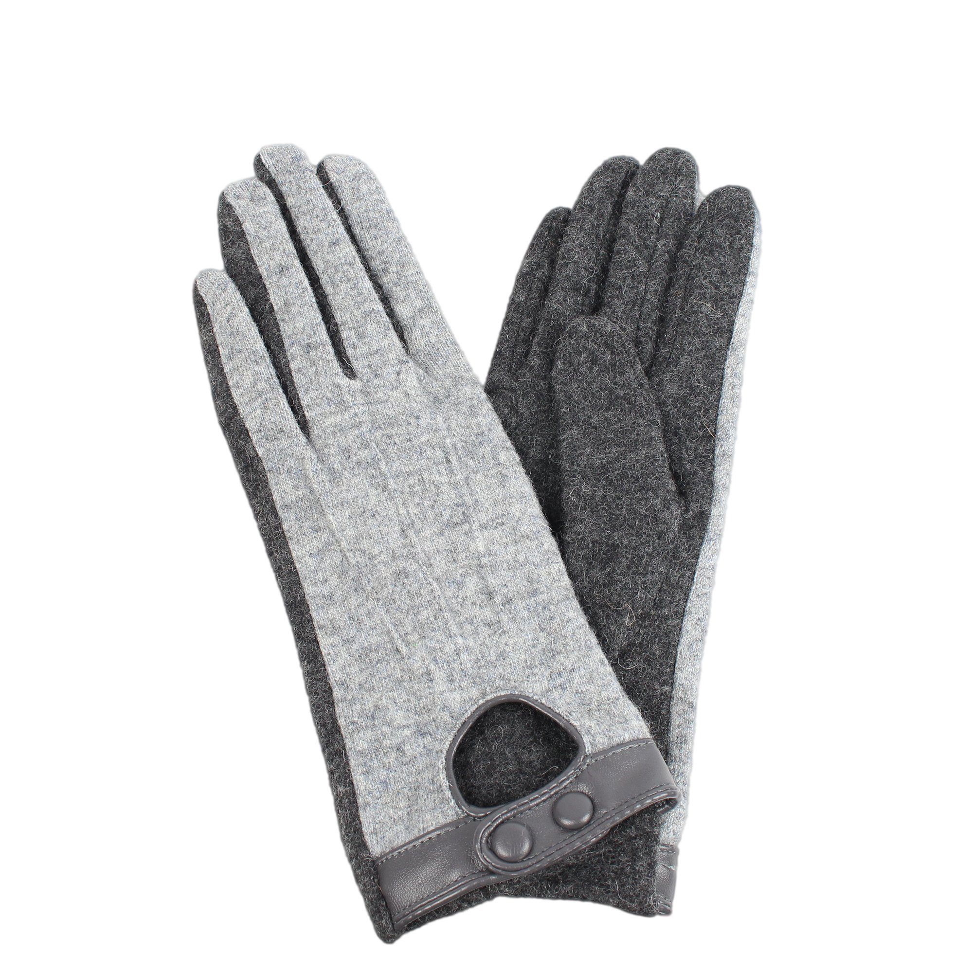 Fleecehandschuhe grau ZEBRO Handschuhe
