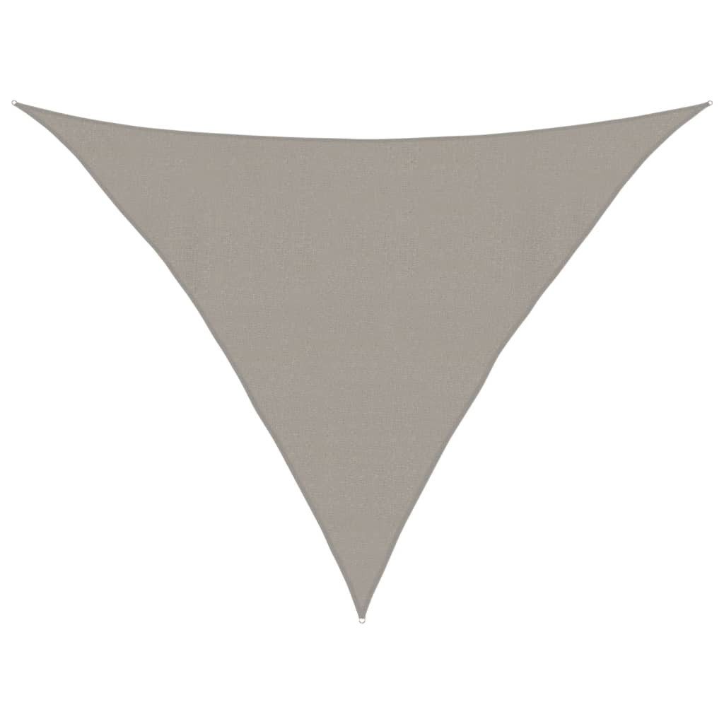 Sonnensegel Sonnensegel 160 g/m² Dreieckig Hellgrau 4x4x5,8 m HDPE
