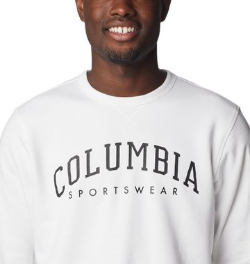 Columbia Sweatshirt M Columbia Logo Fleece Crew Fawn