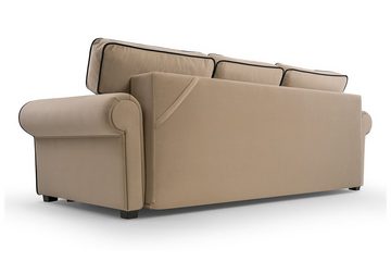 Siblo 3-Sitzer Bequemes Dreisitzer-Sofa Bianca mit Schlaffunktion