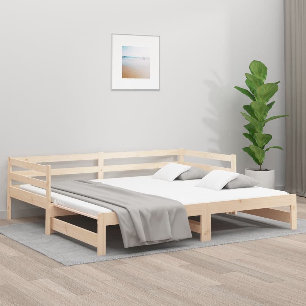 vidaXL Ausziehbett, Tagesbett Ausziehbar 2x(90x190) cm günstig online kaufen