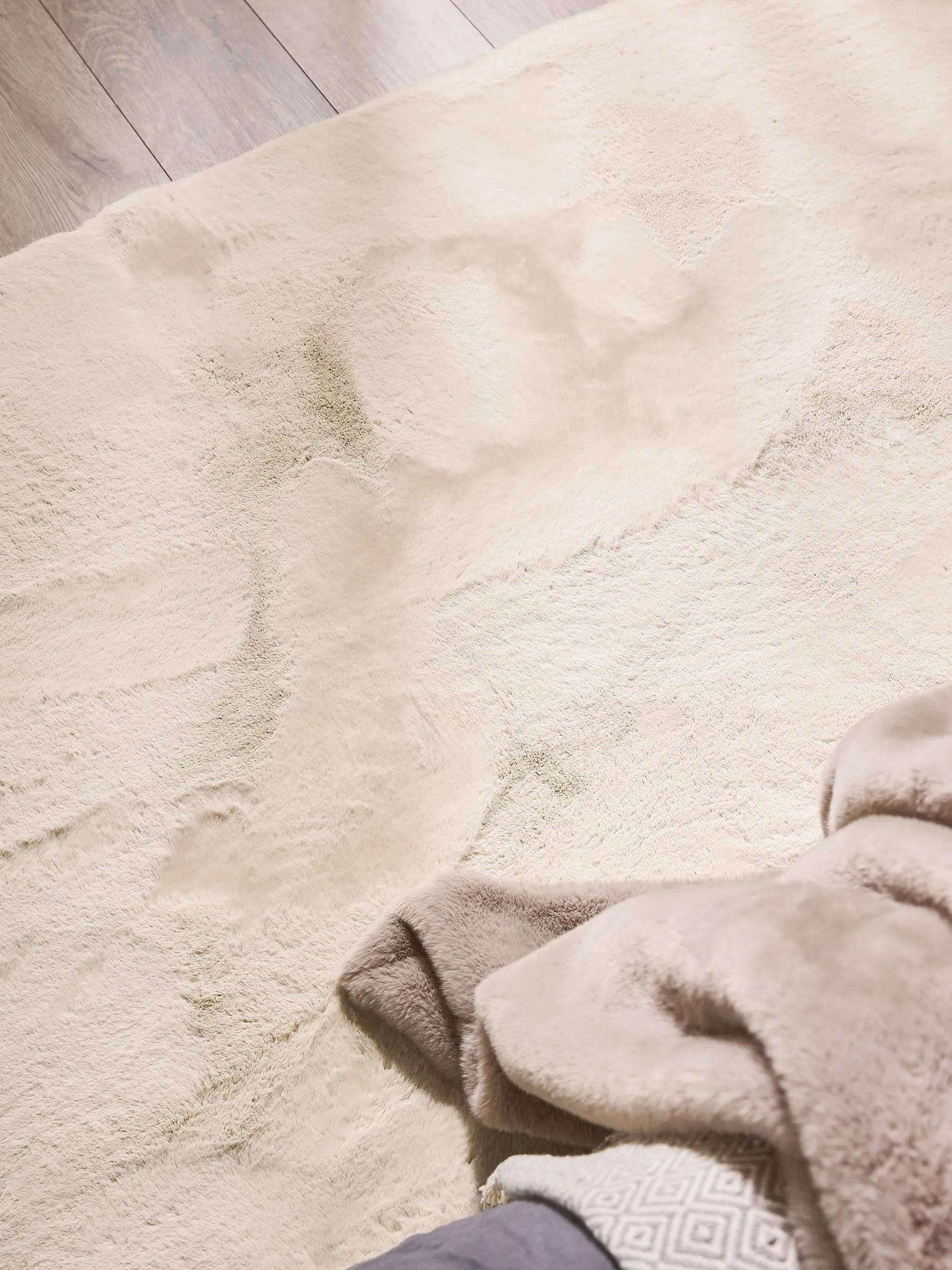 benuta Fellteppich Dave, rechteckig, Höhe: 21 mm, Teppich Wohnzimmer, Schlafzimmer, Esszimmer, Flur, Kunstfaser, Cozy