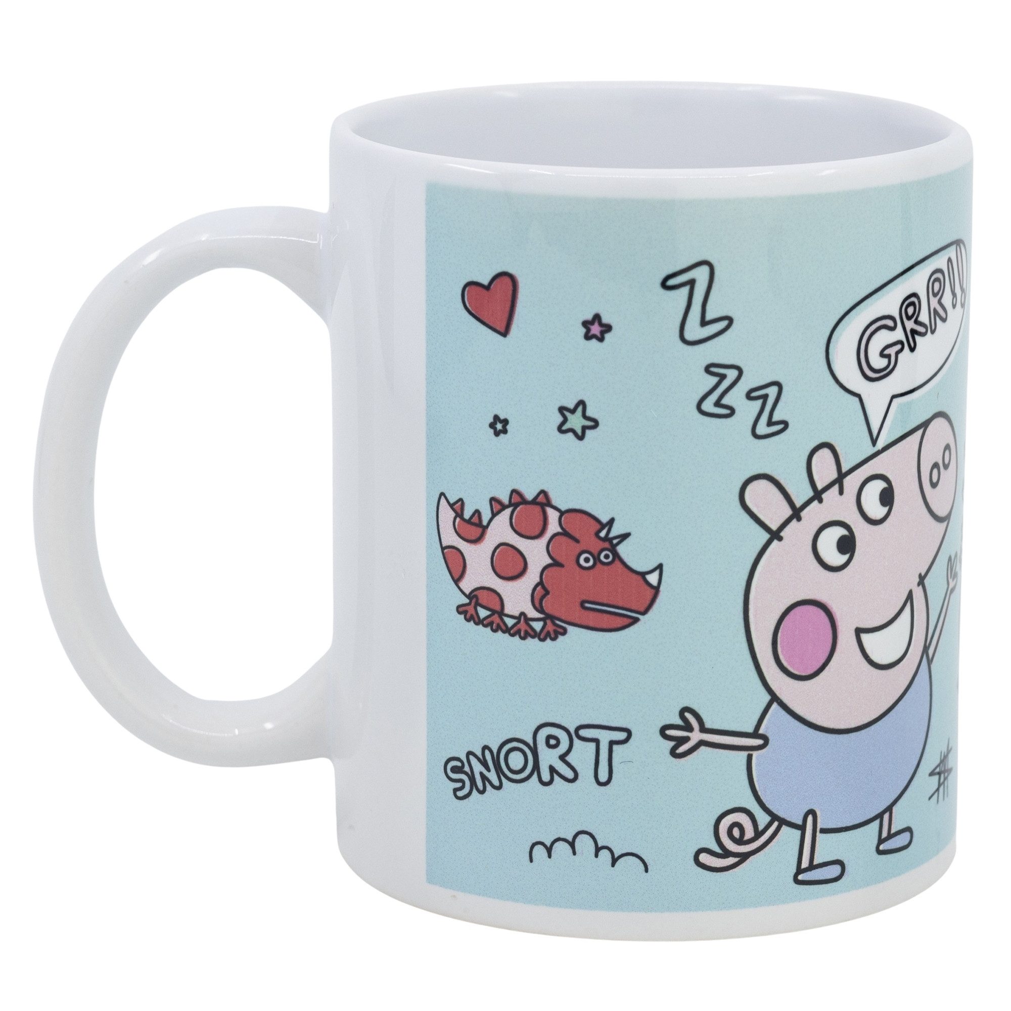 Peppa Pig Tasse Peppa Wutz George Teetasse Kaffeetasse Geschenkidee 325 ml, Keramik