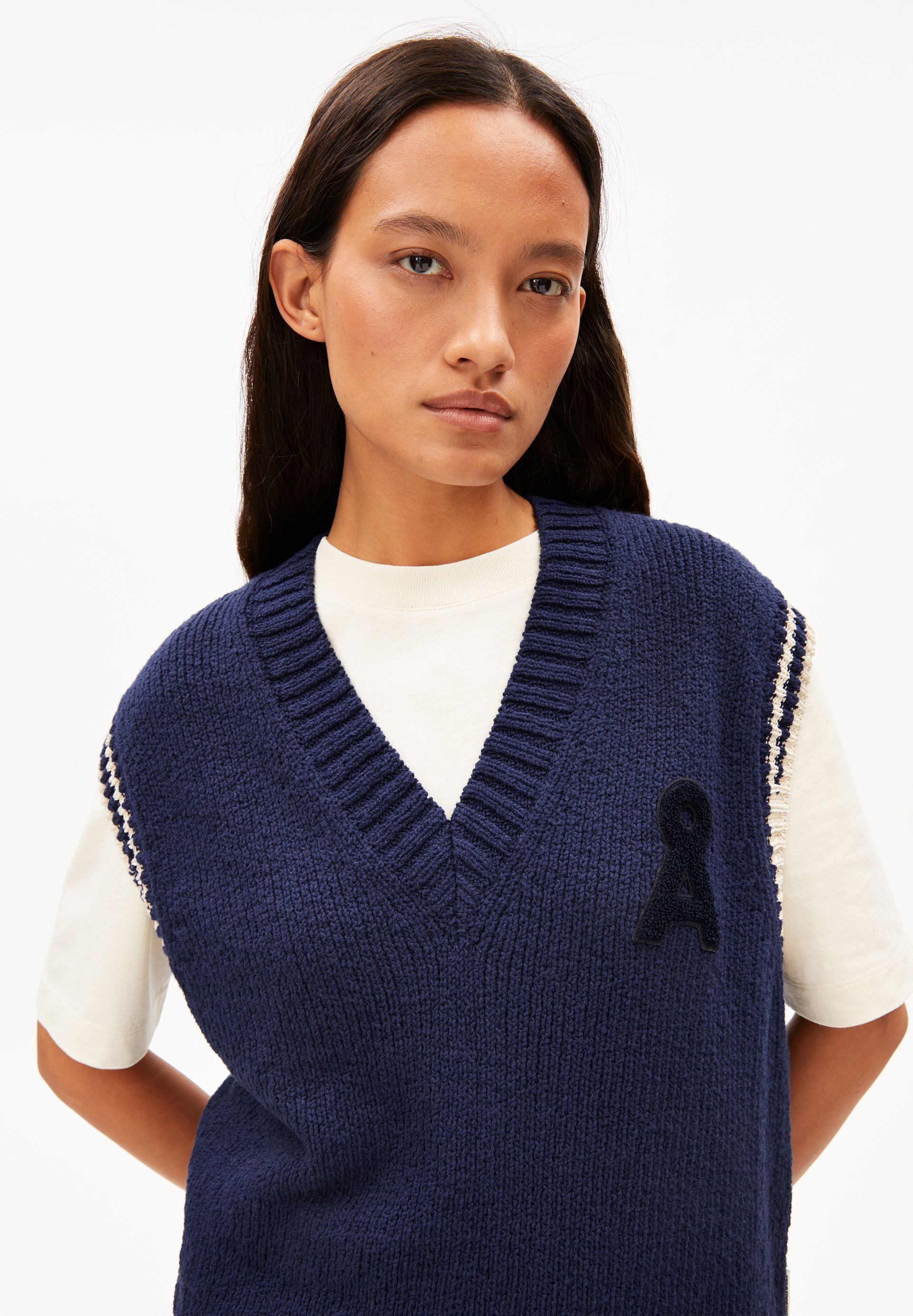 Armedangels Stricktop ICONIC Å COLLEGE Pullunder aus Bio-Baumwoll-Mix