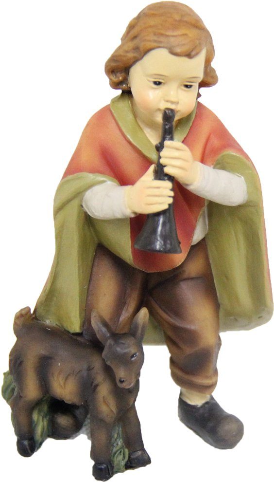 FADEDA Krippenfigur FADEDA Junge mit Ziege, Höhe: 9 cm (1 St)