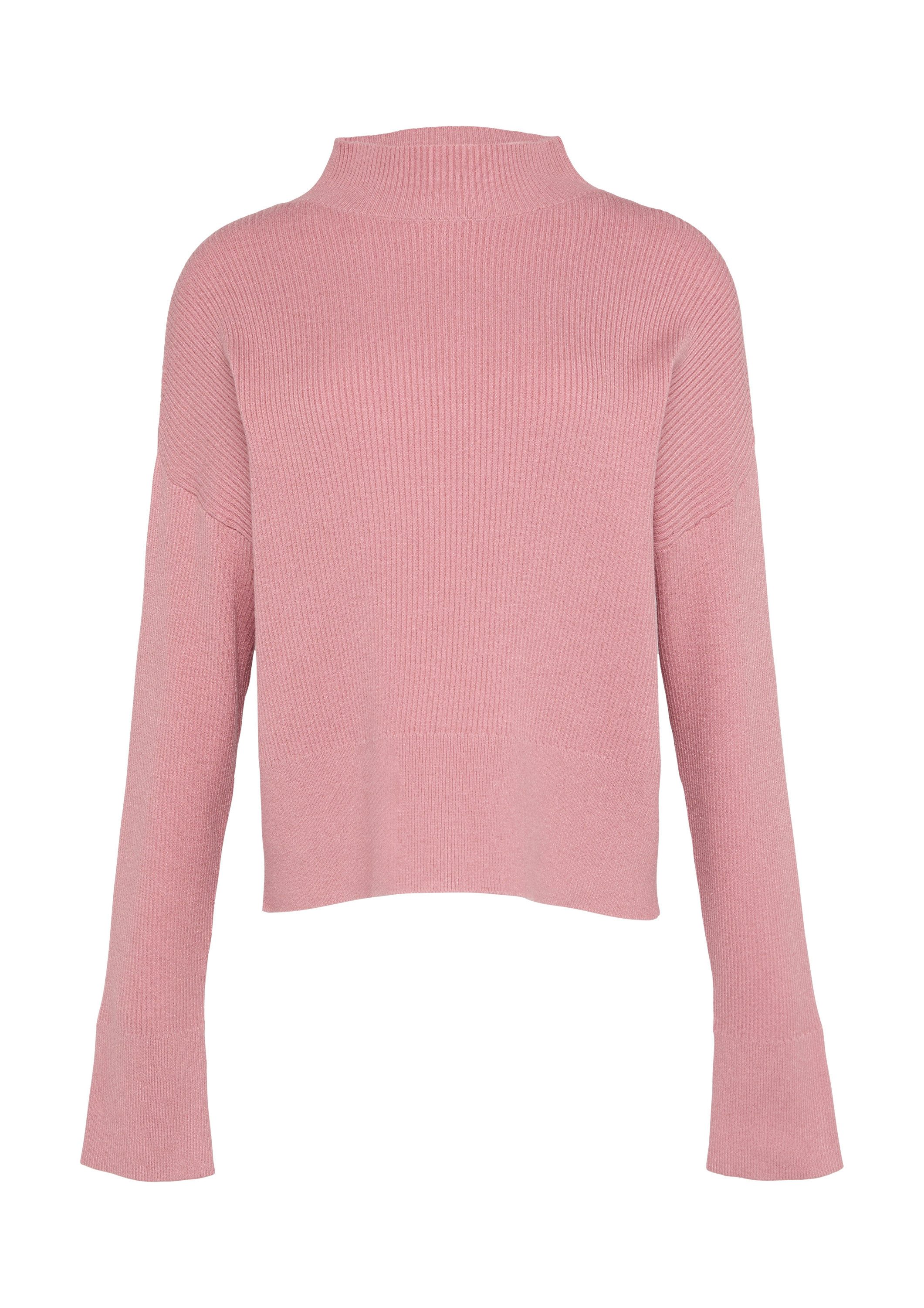 QS Longpullover Strickpullover Rippstrickpulover mit weiten günstig online kaufen
