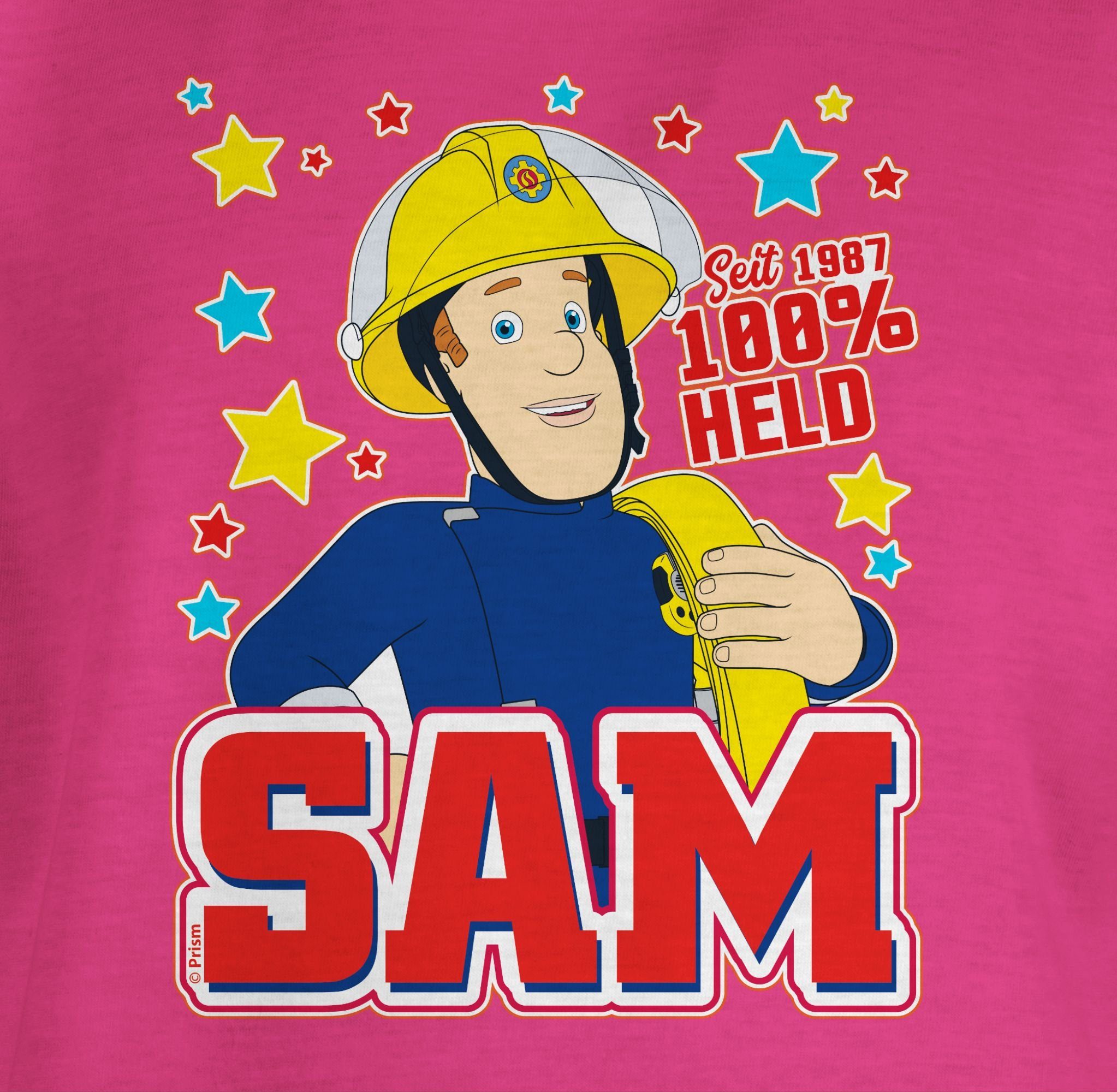 Shirtracer T-Shirt Seit 1987 - 100% Held - Sam Feuerwehrmann Sam Mädchen