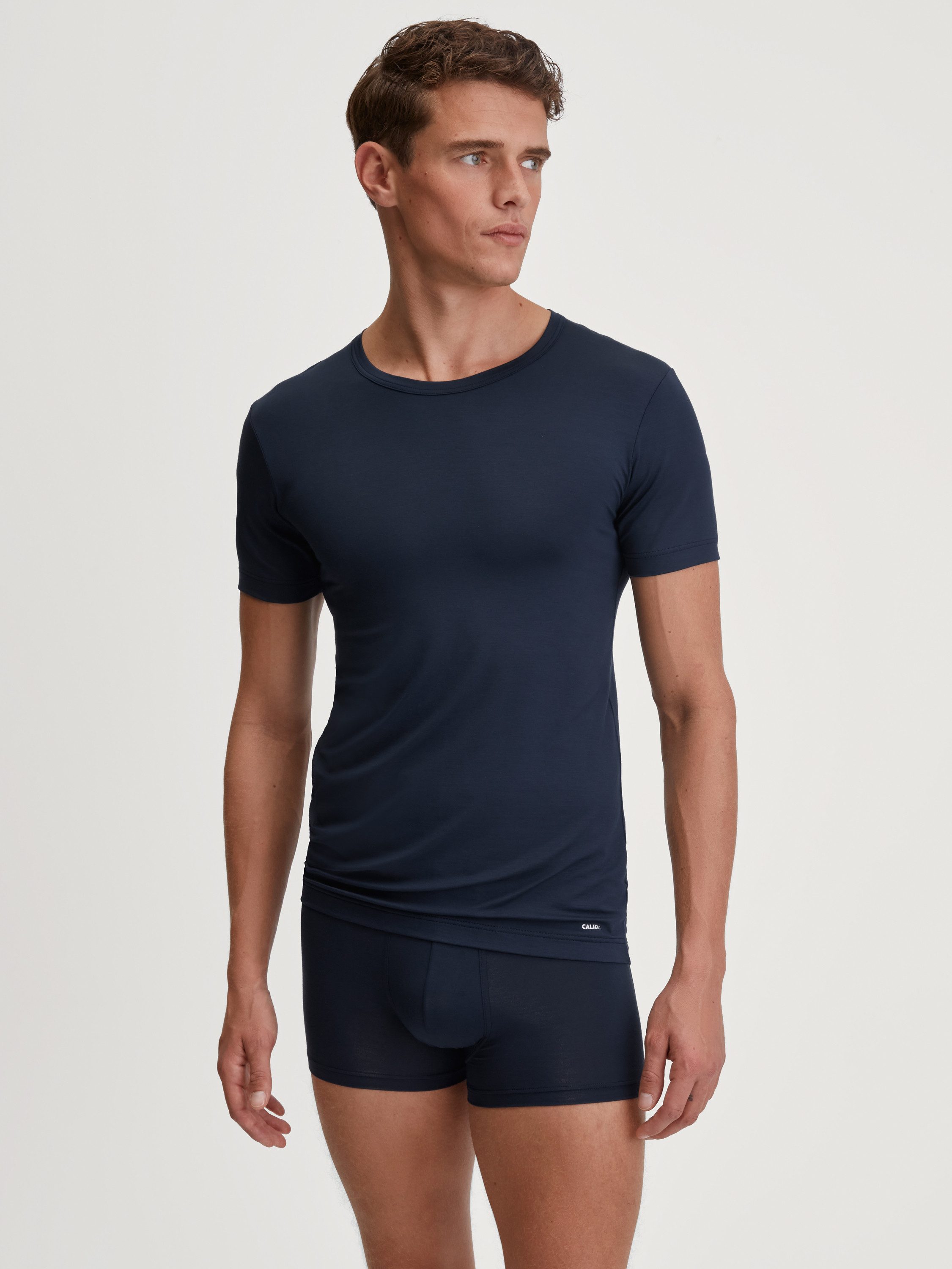 CALIDA Boxer Balanced Day Herren (1-St) weich auf der Haut, kurzes Bein, temperatur-& feuchtigkeitsregulierend