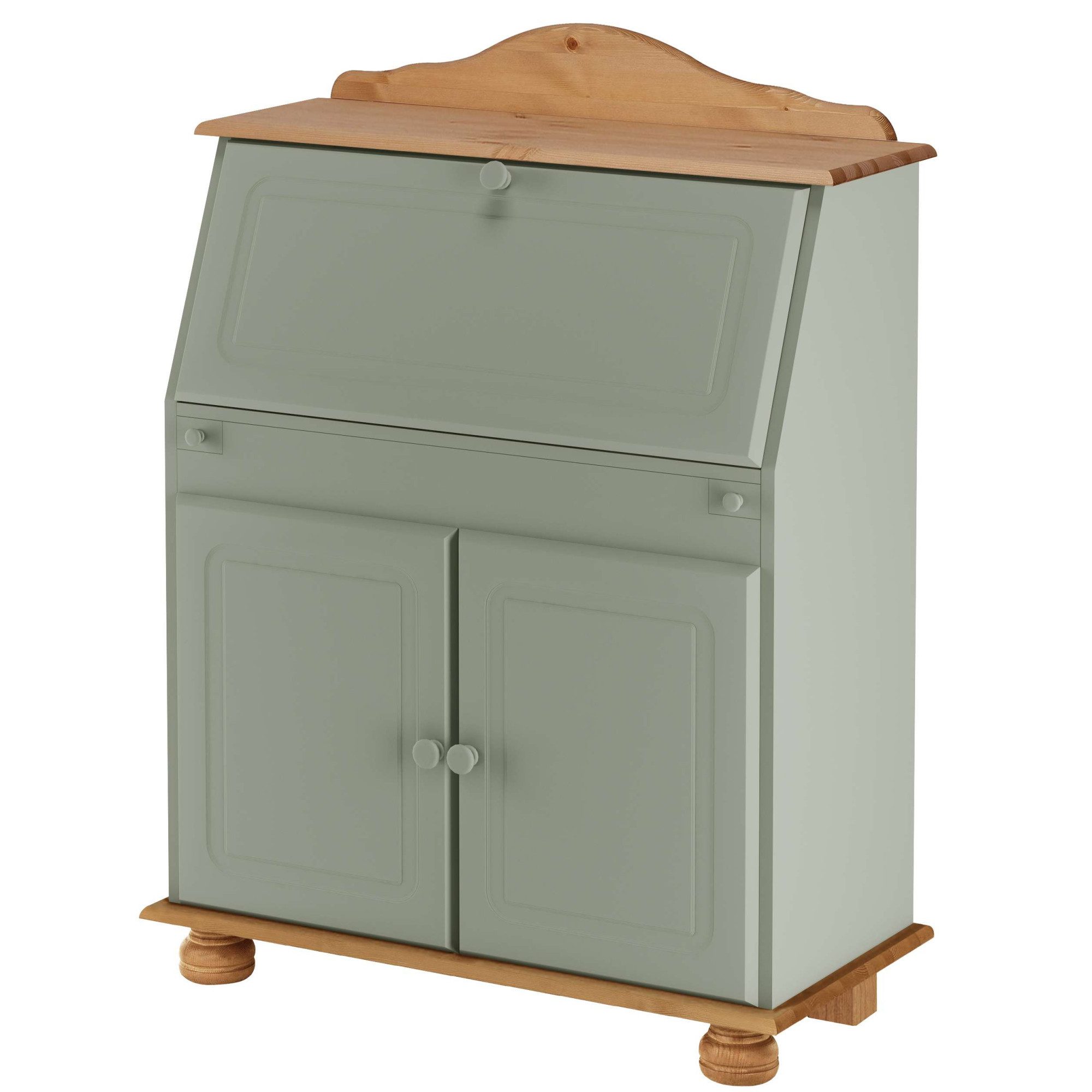 OTTO home Sekretär Mette, Schreibtisch im Landhausstil, aus Massivholz, Breite 82 cm