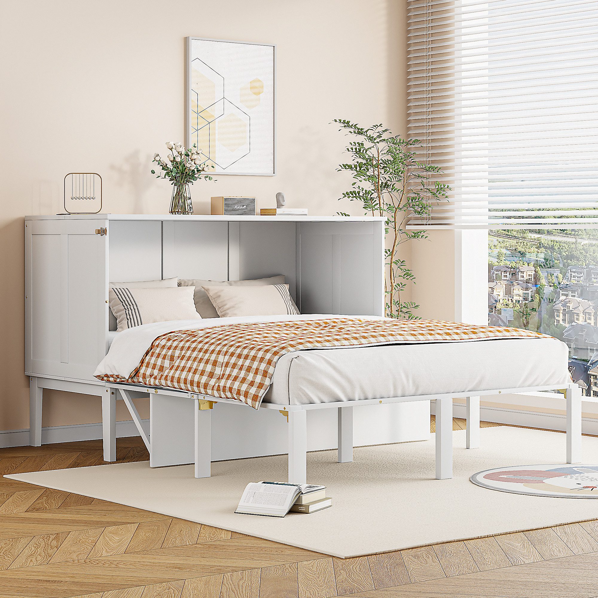 HAUSS SPOLE Holzbett Wandklappbett 140x200 cm günstig online kaufen