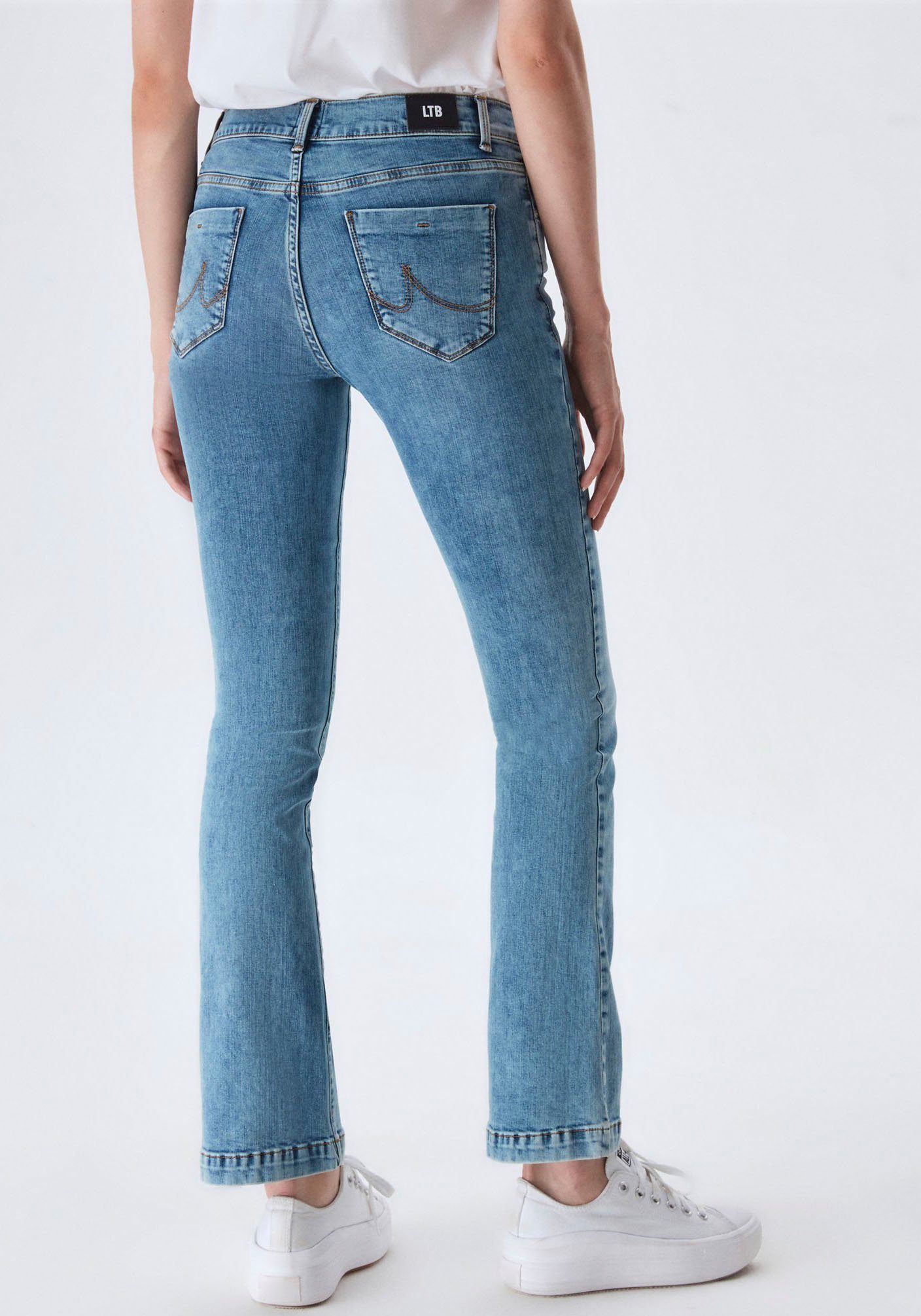 ennio LTB 5-Pocket-Form Fallon wash Bootcut-Jeans in