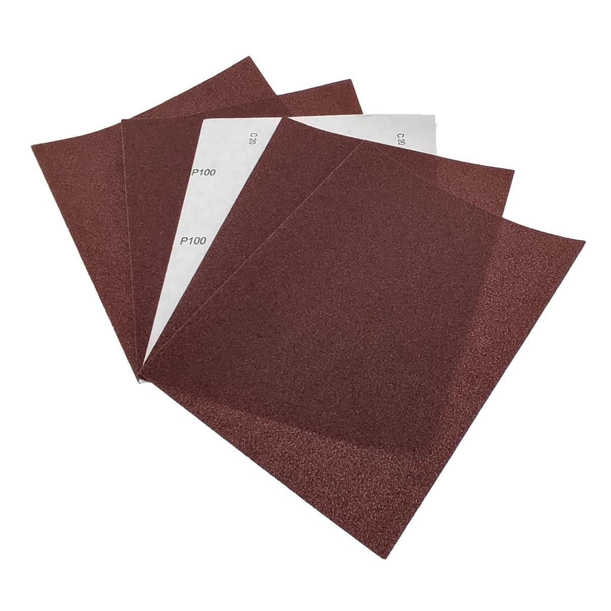 varivendo Schleifpapier 20er Set Schleifpapier C-Papier 230x280mm, Rot, P100-P180, (Set, 20 St., Schleifpapier), Schmirgelpapier Schleifmittel Schleifbogen Sandpapier