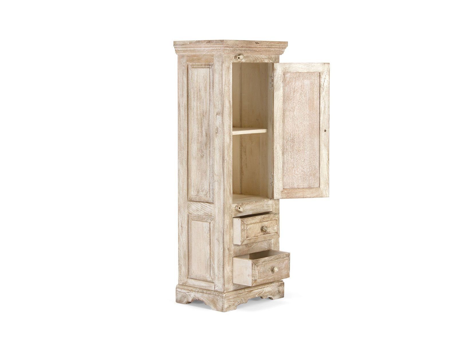 massivum Kommode Patina hohe Holzkommode Mango massiv (1 St)