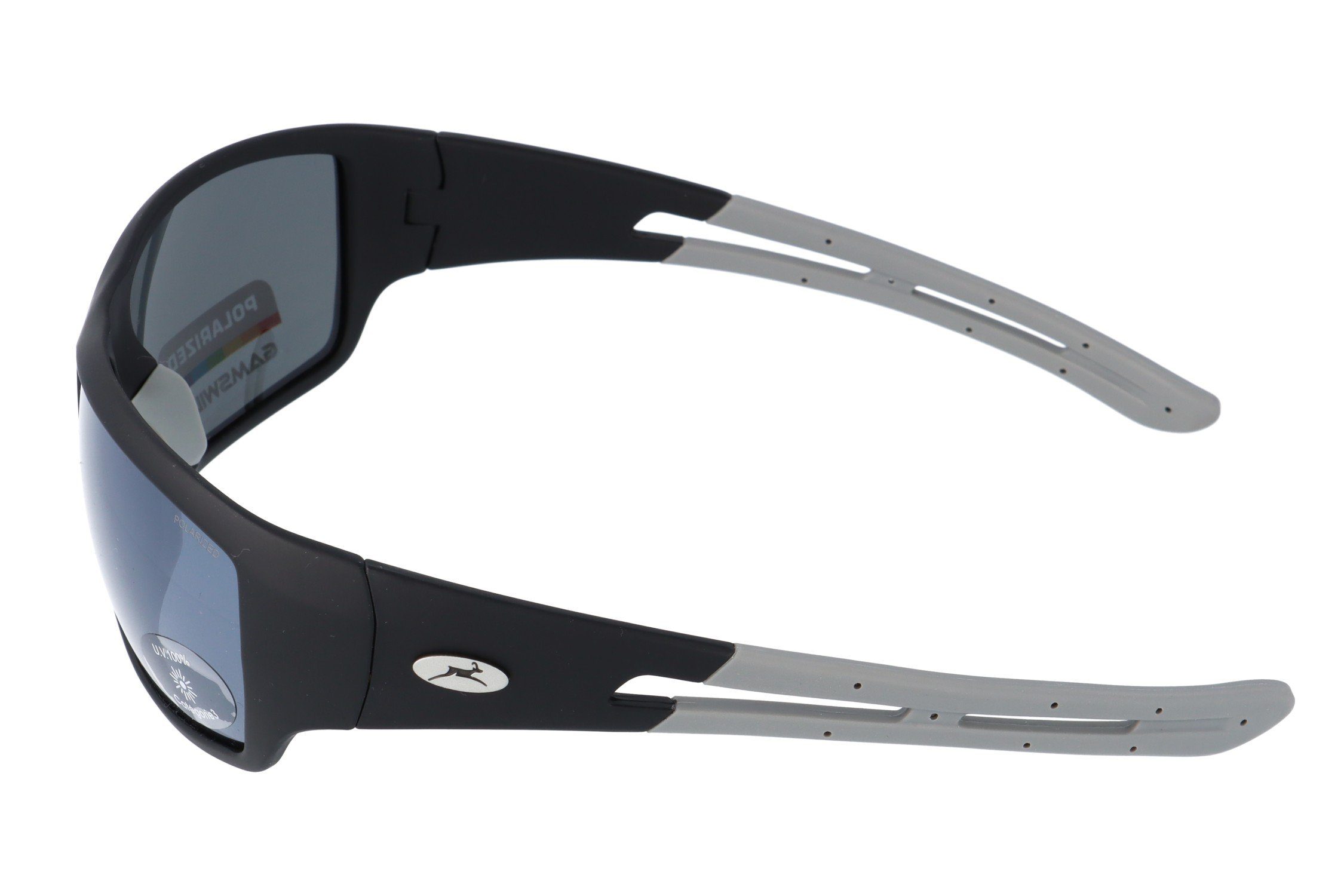 Gamswild Skibrille UV400 Sonnenbrille Fahrradbrille extra breite Bügel Damen, Herren Modell WS7127 in schwarz, grau, blau