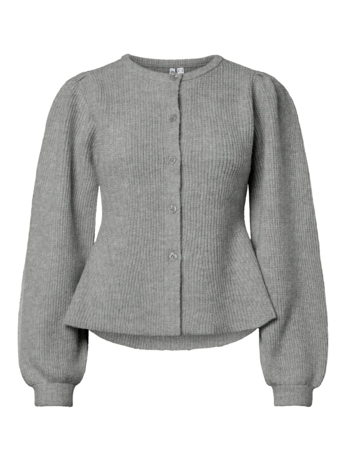 pieces Strickjacke PCSILLY LS PUFF KNIT CARDIGAN NOOS BC Materialmix