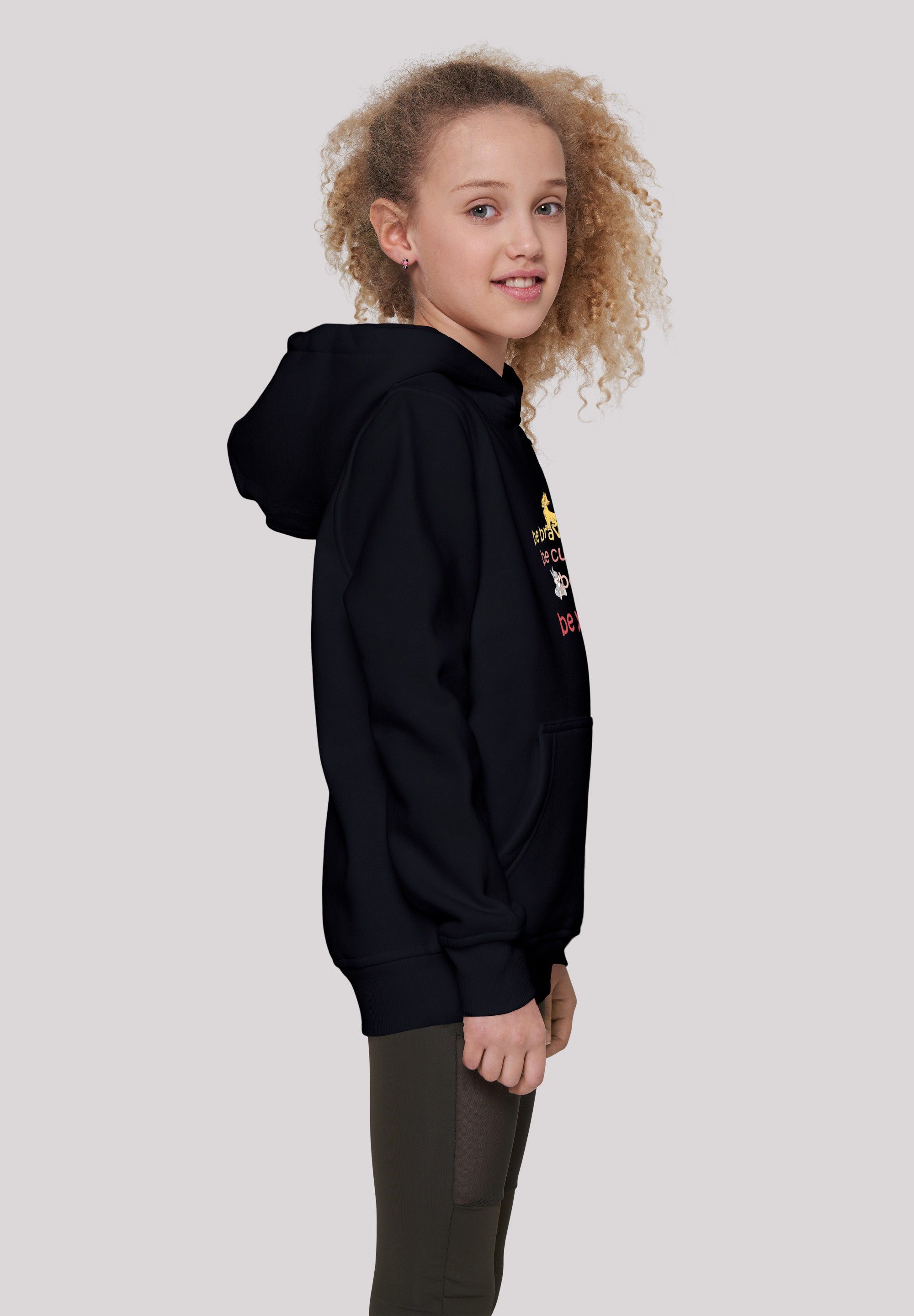 F4NT4STIC Sweatshirt Disney Be Unisex Kinder,Premium Be Curious Brave Merch,Jungen,Mädchen,Bedruckt schwarz