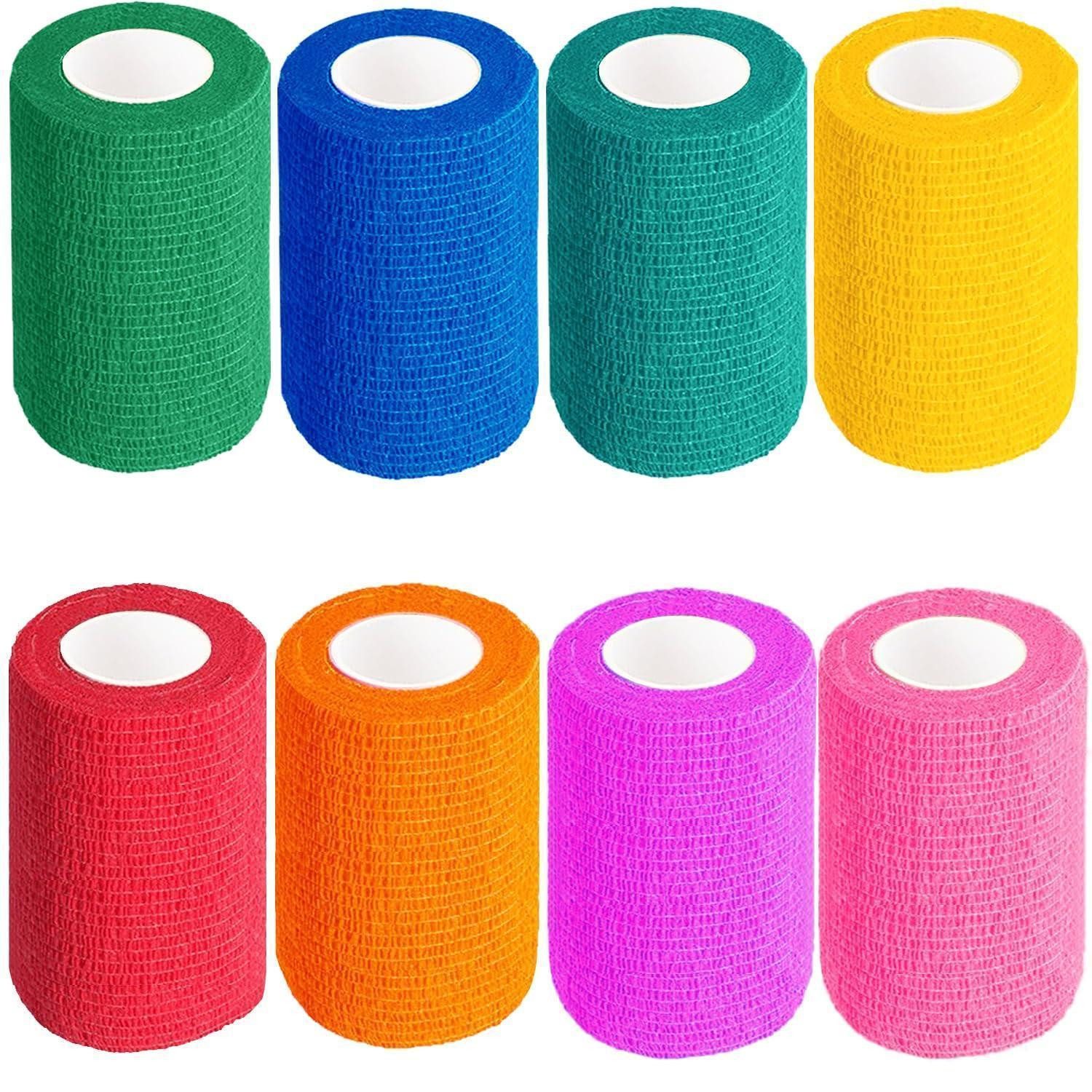 LuxusKollektion Bandagierunterlage Selbstklebender Verband Pferd 8 Rollen 7,5 cm x 4,5 m elastisch